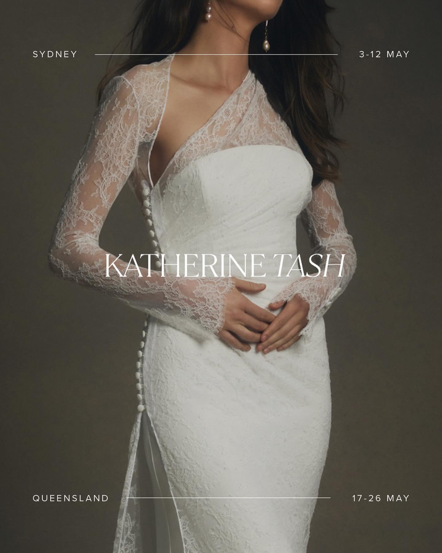 PARADISE &lsquo;25 TRUNK SHOW &mdash;&mdash; The new @katherinetash collection exclusively coming to Sphere Bridal Gallery for a series of Australian trunk shows. Be the first to explore, try-on and order from the Paradise &lsquo;25 collection in our