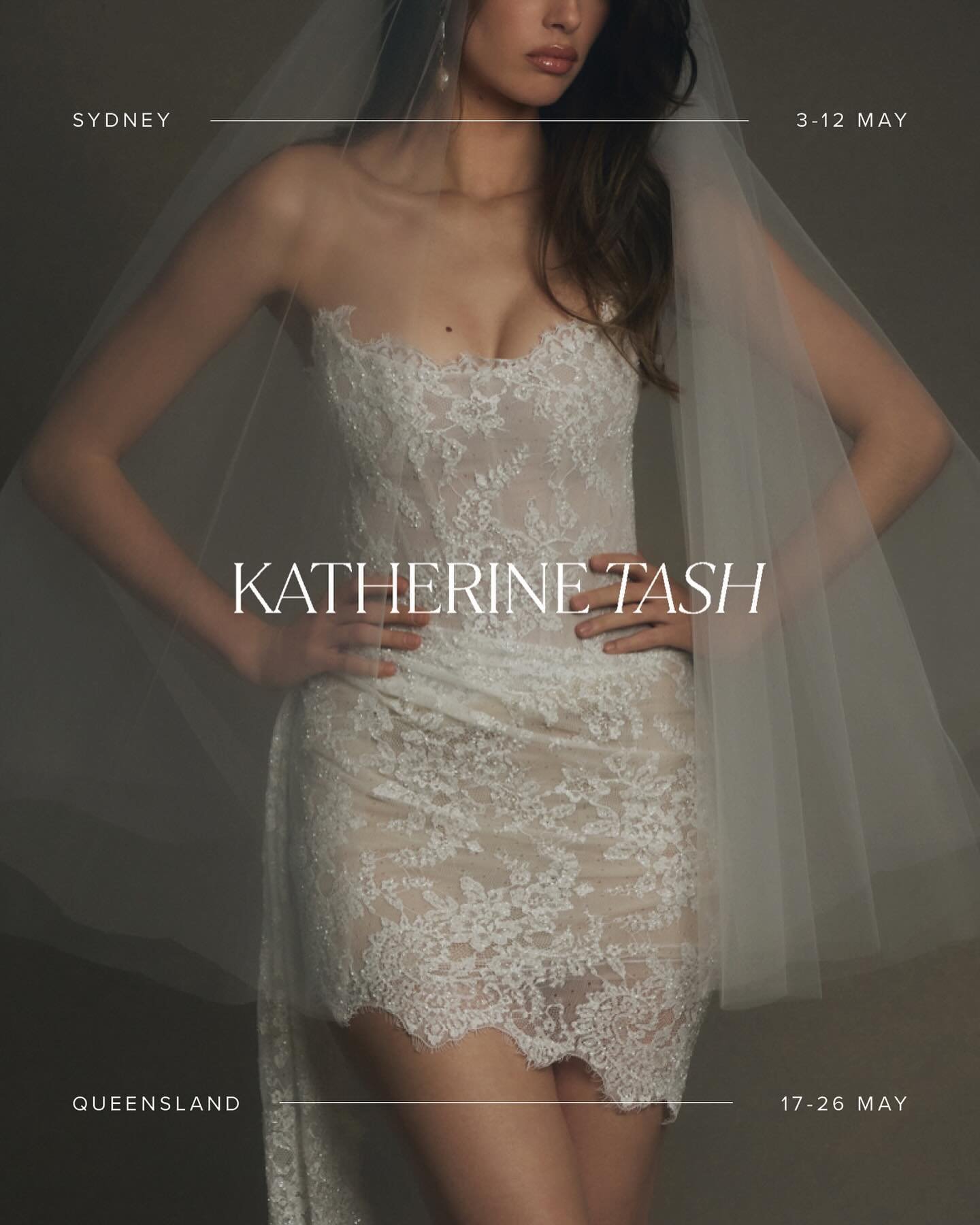 KATHERINE TASH TRUNK SHOW &mdash;&mdash; The new @katherinetash Paradise &lsquo;25 collection exclusively coming to Sphere Bridal Gallery for a series of Australian trunk shows. Be the first to explore, try-on and order from the Paradise &lsquo;25 co
