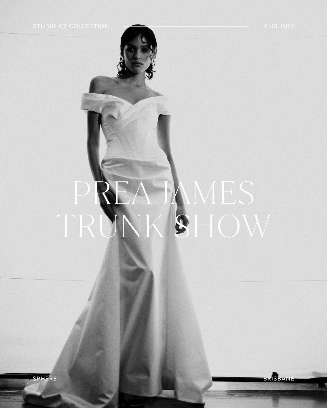 PREA JAMES TRUNK SHOW &mdash; Brisbane 11-13 July⁠
⁠
Modern bridal, redefined. Join us in our Brisbane gallery from Friday 11 &ndash; Sunday 13 July to experience the just-launched Studio Collection 02 by @preajames_bridal - a sculptural, fashion-led