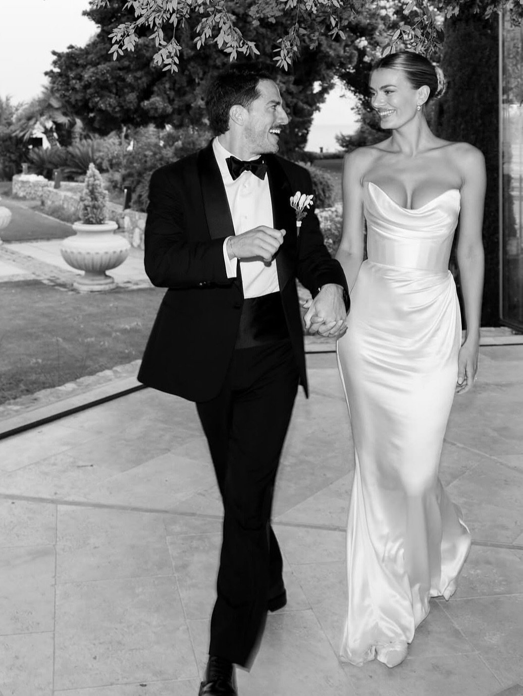 REAL BRIDE &mdash;&mdash; @bregjeheinen wears Cecelia by @katherinetash for her wedding in Spain. A strapless silhouette in lustrous silk crepe with an internal corset and sweeping train worn beautifully.

Explore, fit and order the full Katherine Ta