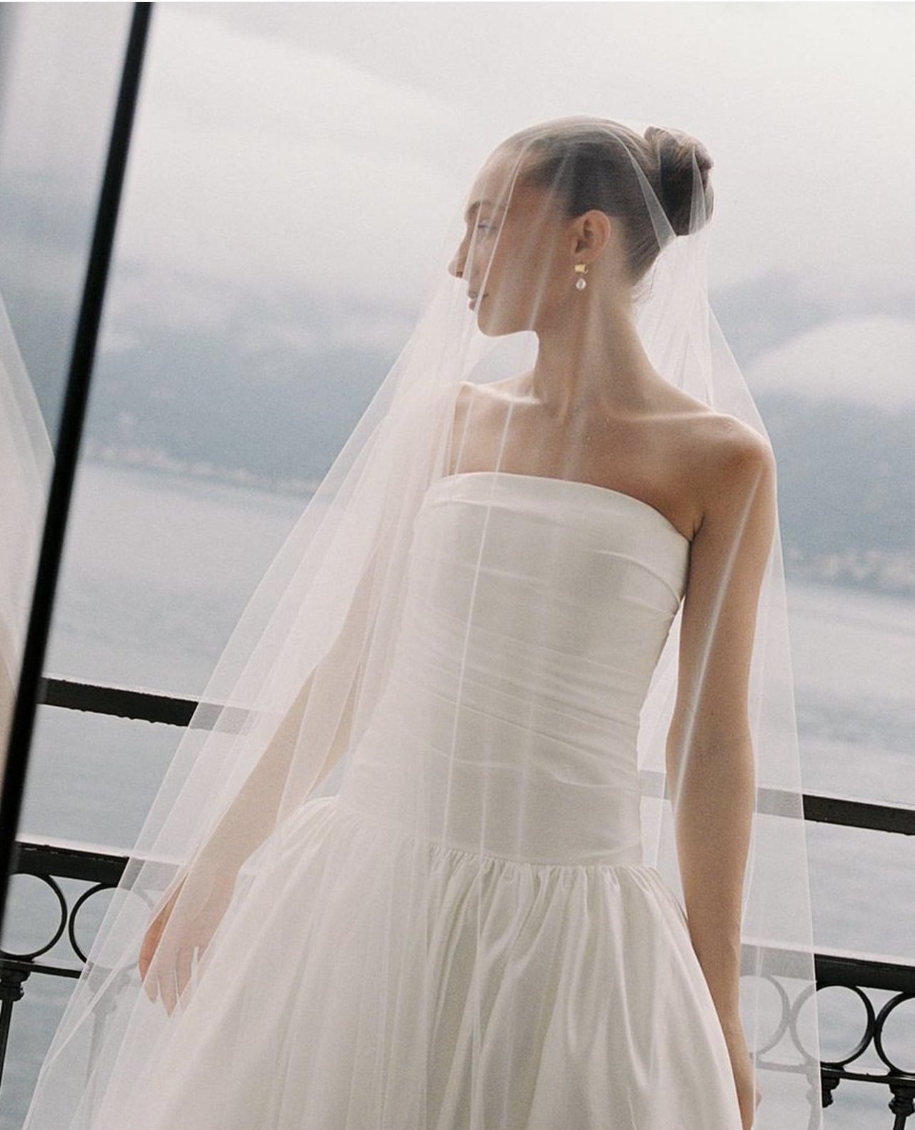 REAL BRIDE &mdash;&mdash; @_alexdavidson wears Lucky by @kyhabride for her Vogue-featured celebration.⁠
⁠
Modern couture meets 80s drama in the most unforgettable way &mdash; with a sculptural drop waist bodice and voluminous duchess satin skirt, Luc