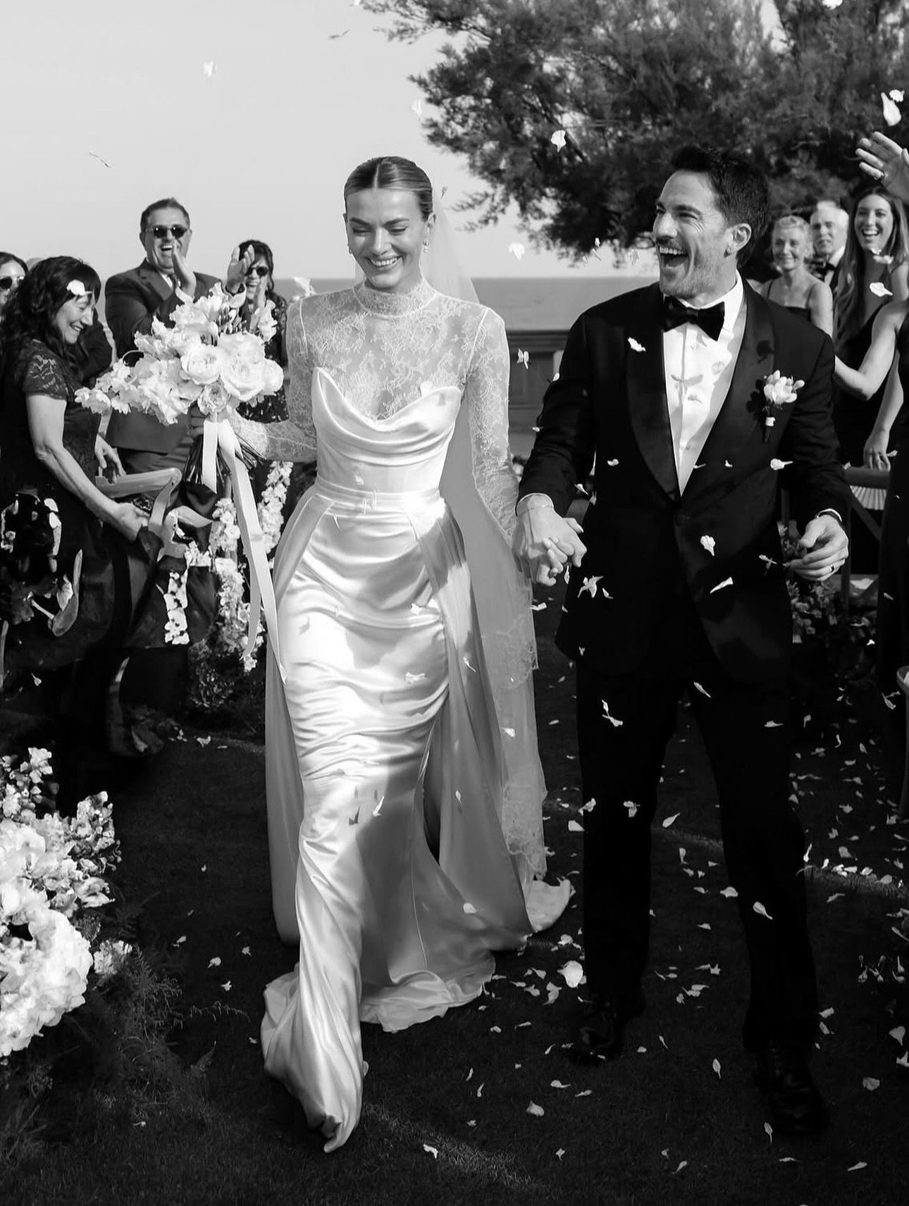REAL BRIDE &mdash;&mdash; @bregjeheinen in her own modern romantic vision, styling the Cecelia gown by @katherinetash with the Sage lace bodysuit and Cecelia overskirt.

A layered look of subtle texture, soft structure and effortless sensuality.

Exp