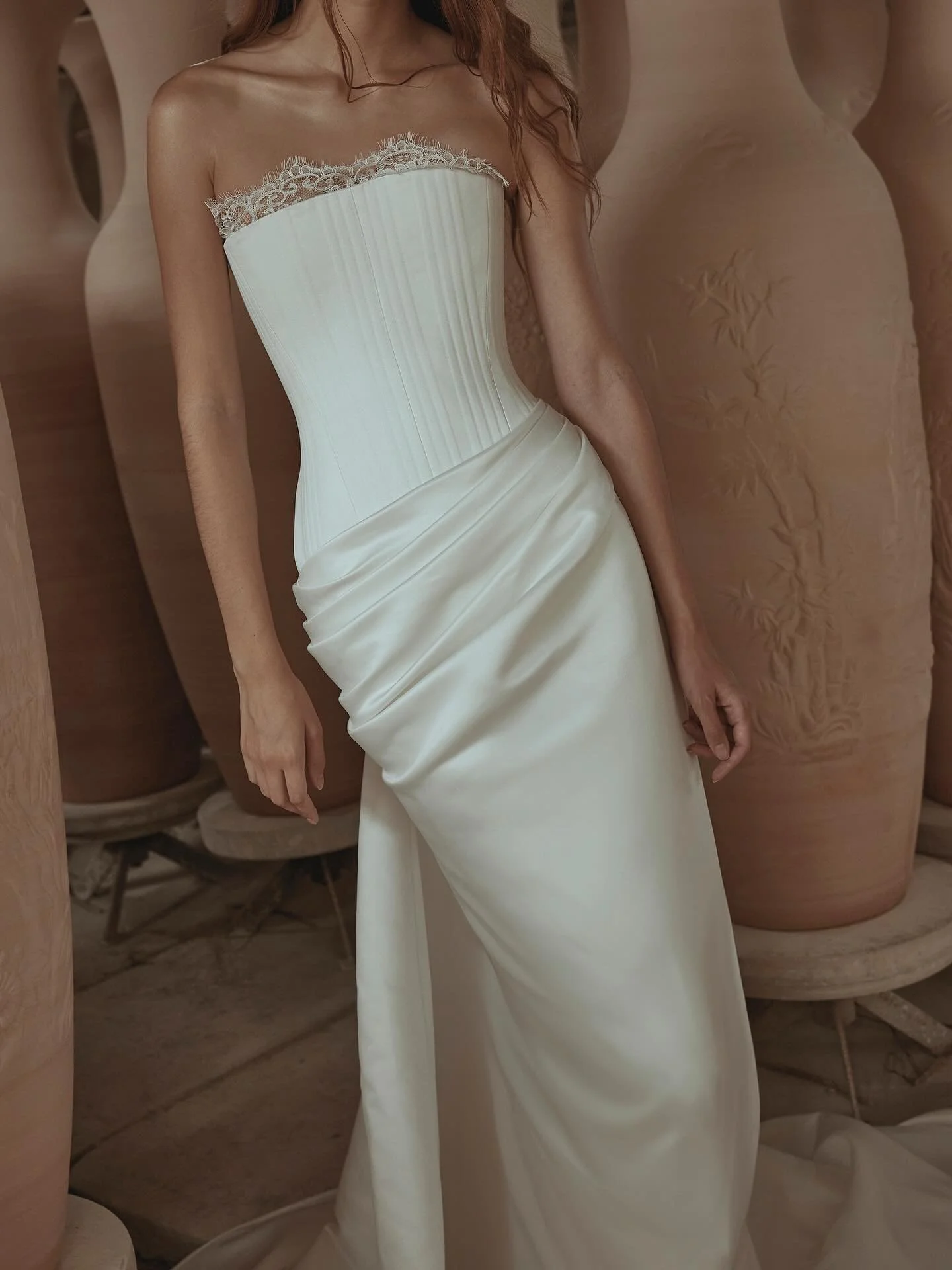 KYHA BRIDE TRUNK SHOW &mdash; Starting tomorrow, the @kyhabride Waterlines collection trunk show in our Brisbane gallery until 23rd November only. A collection celebrating handcrafted details, effortless silhouettes and luxurious fabrications. Be the