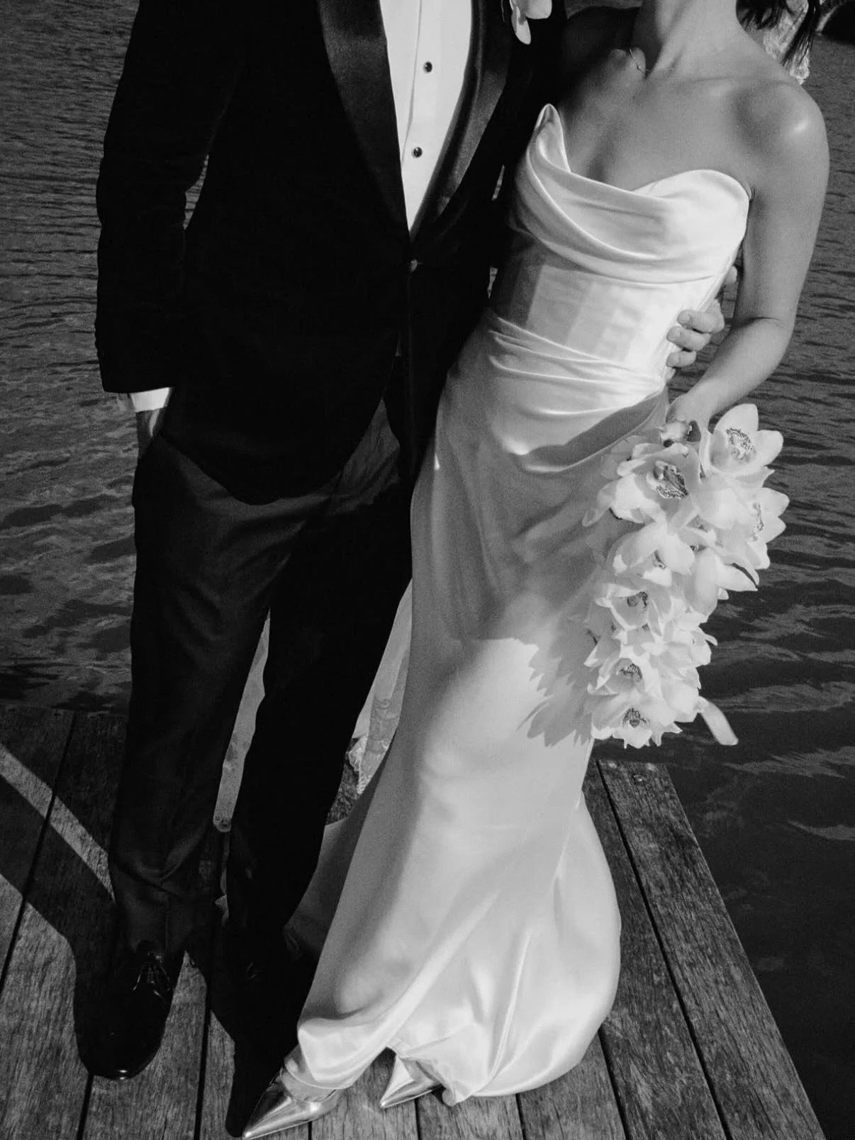 SPHERE BRIDE &mdash; Modern romance with the @katherinetash Cecilia gown on bride @sophiaeberry for her garden estate nuptials. An effortlessly chic silhouette with fluid draping and masterful corsetry sculpting the body. Explore, fit and order our f