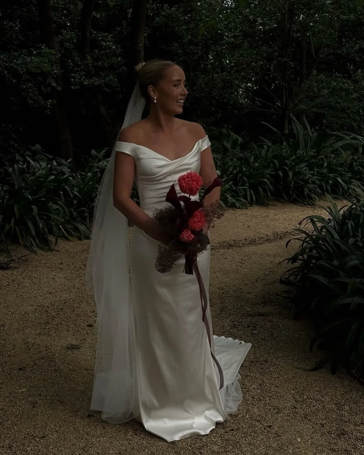 SPHERE BRIDE &mdash; The @katherinetash Diana gown on gorgeous bride @heathergraceblanch. An elegantly timeless silhouette with impeccable draping beautifully sculpting the body. Explore, fit and order our full Katherine Tash collection in our Brisba