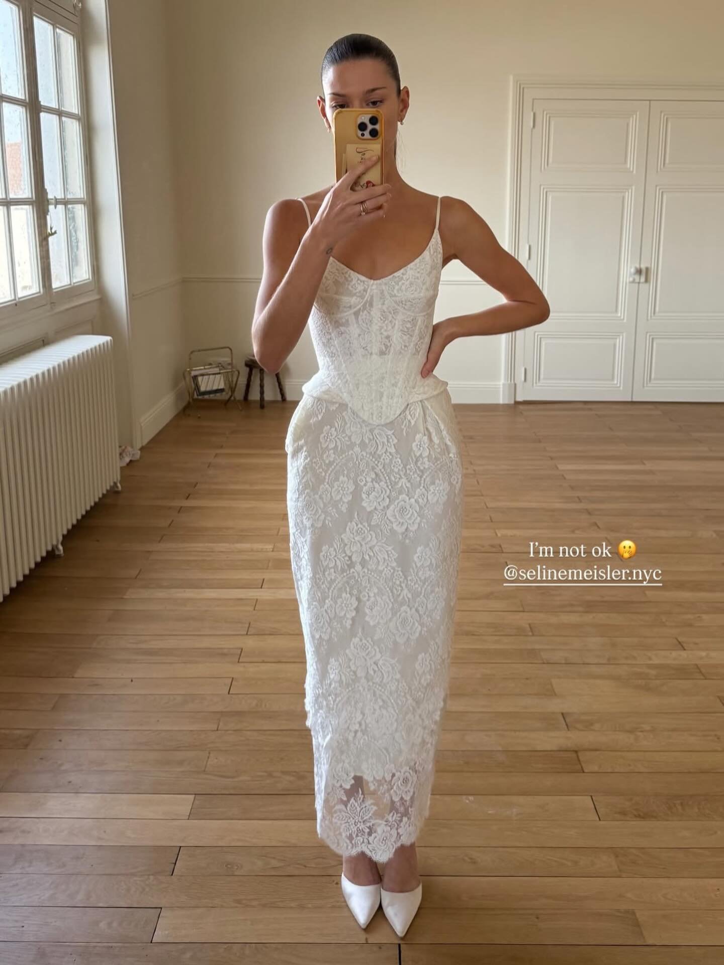 Gorgeous @dcopperman in the @selinemeisler.nyc Laine corset. Available in our Brisbane gallery, book an appointment via the link in our bio to explore, fit and order our full Seline Meisler collection.