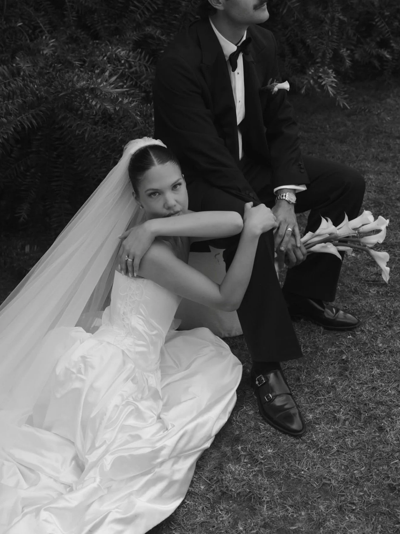 SPHERE BRIDE &mdash; As seen in @vogueaustralia, gorgeous Sphere Bride @jacquiealexander wearing @wedstudio_ Ursa Corset Dress and custom made in-house Sphere Veil at her intimate Como House &amp; Garden ceremony. 

Explore, fit and order our Wed Stu