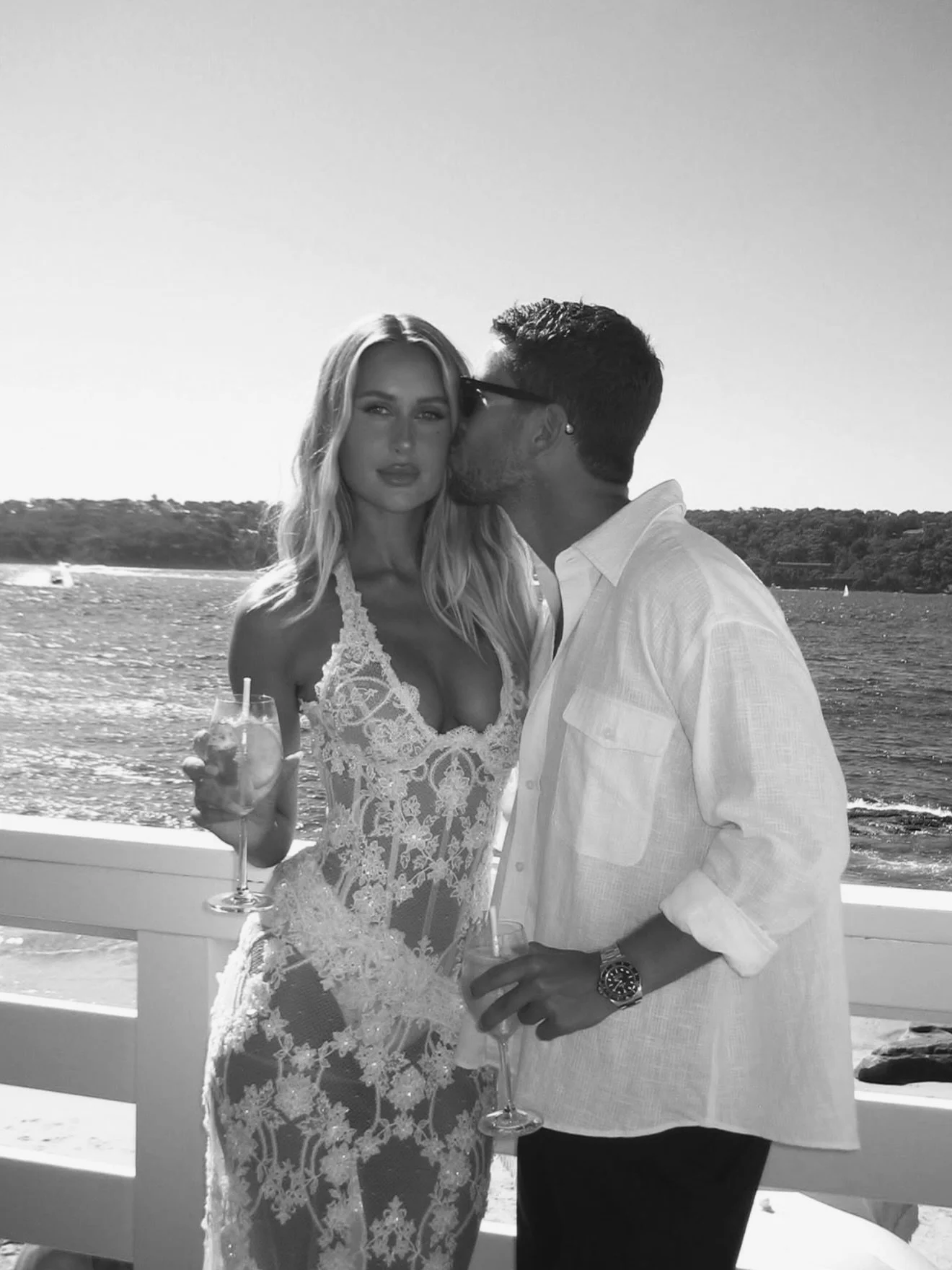 AS SEEN ON &mdash; The gorgeous @emilyvenz celebrating her engagement in @noyeliyahu.bridal &mdash; Gowns arriving in Sphere James Street early March. Register to be notified via our website. 

Noy Eliyahu Bridal is known for refined silhouettes, lux