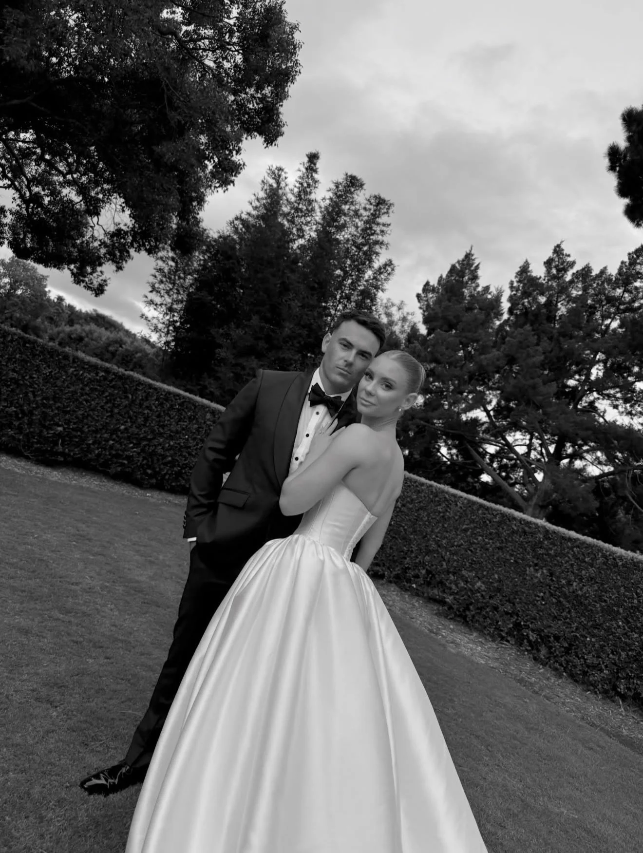 SPHERE BRIDE &mdash; Stunning bride @kirstenbryan__ wearing @kyhabride MILES gown at her luxurious garden ceremony. 

The limited time only KYHA sale is now live. Shop 20% off @kyhabride gowns at Sphere James Street.

Explore, fit and shop the Kyha B