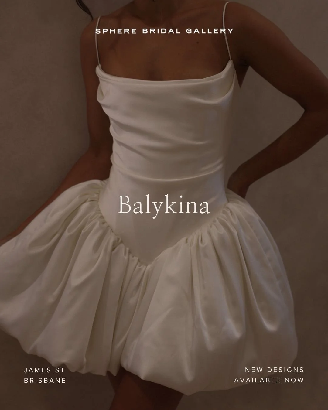 NEW DESIGNS &mdash; Introducing @balykina.brand Minis &mdash; BEATA, BONNIE and SARIS. 

Now available at Sphere Bridal Gallery.

Alina Balykina brings a chic, modern vision to bridal fashion &ndash; a curated collection of event-wear pieces designed