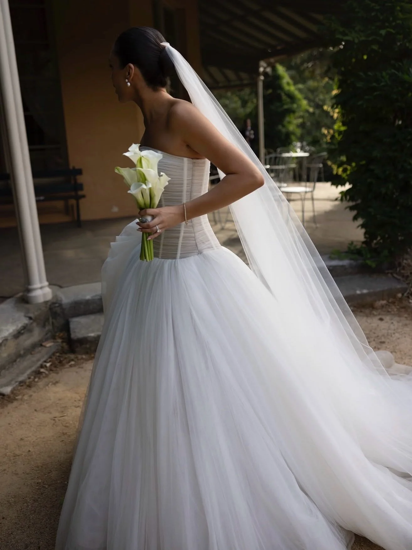 AS SEEN ON &mdash; Stunning bride @teagansamuels_ in the Beau @kyhabride gown. 

Balletcore energy en pointe with Beau. It&rsquo;s structured, dropped waist bodice is artfully draped with soft tulle, but it&rsquo;s the full, gathered skirt that deliv