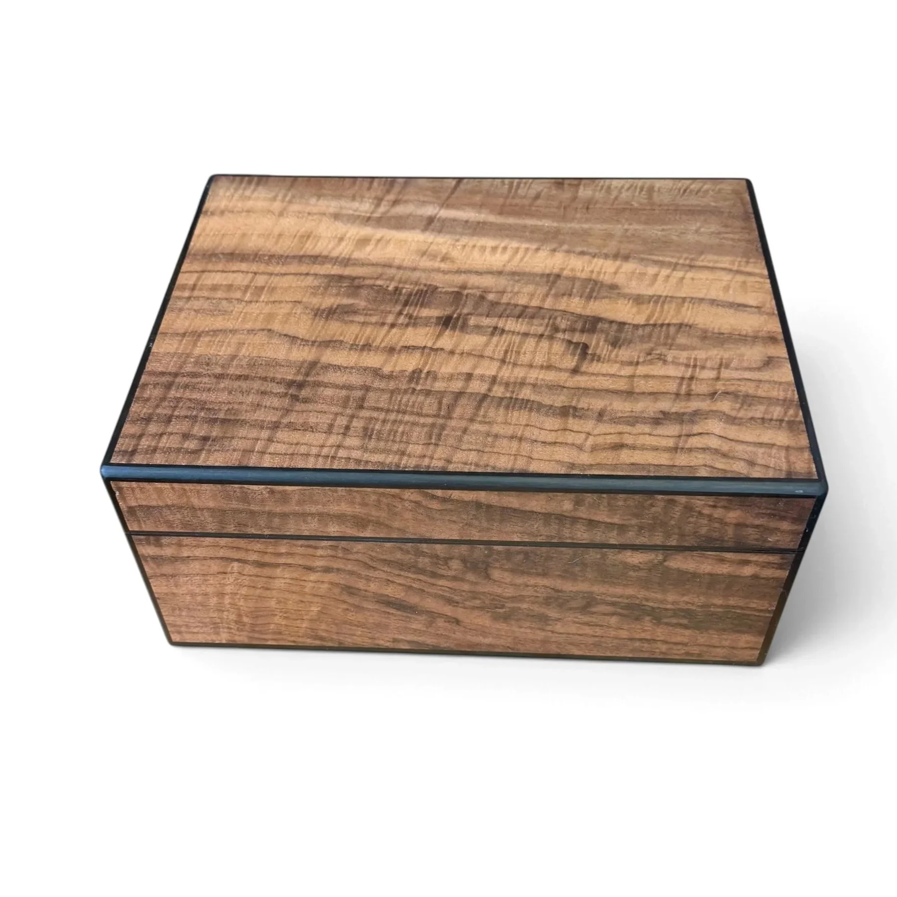 Fiddleback Walnut & Ebony
