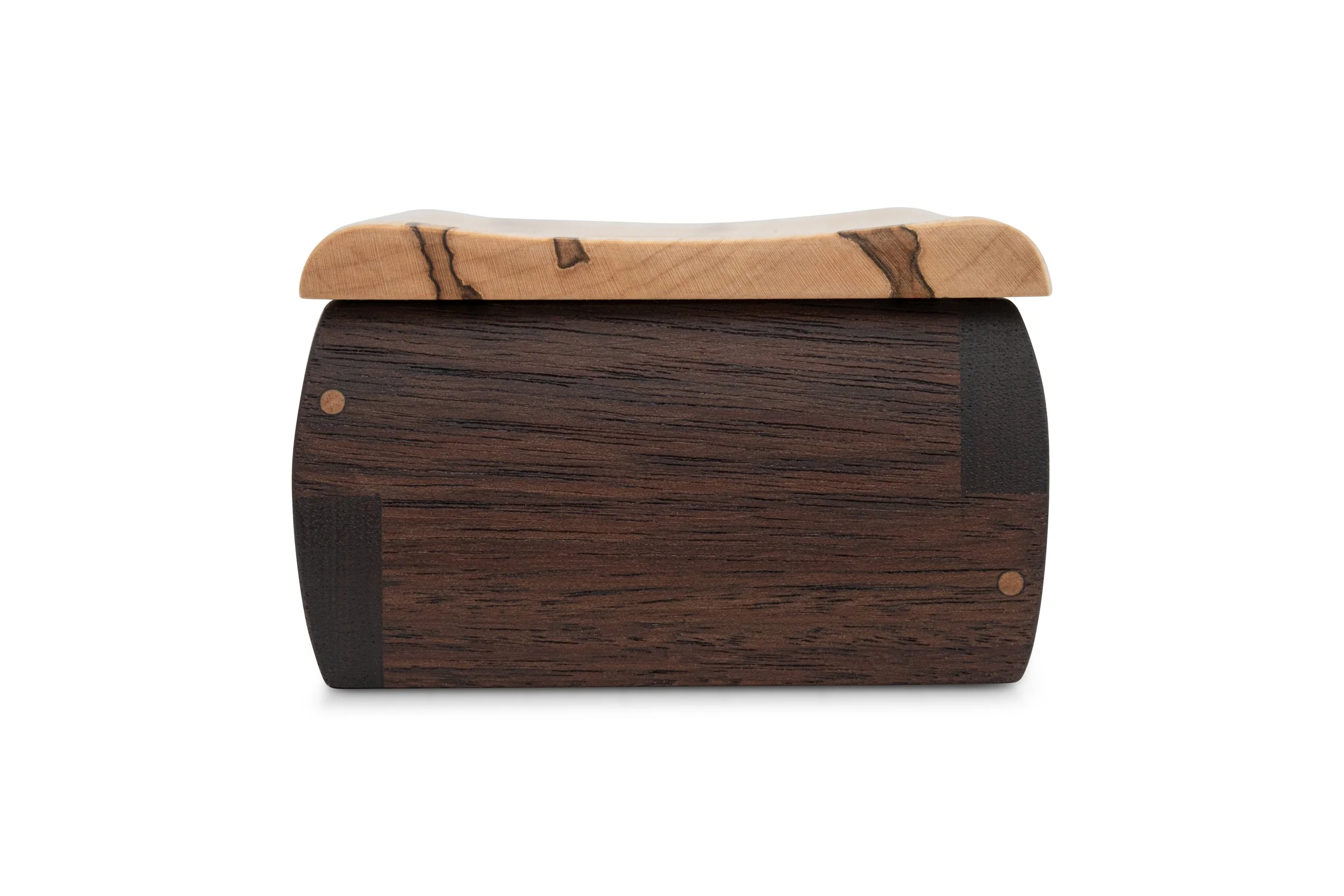 Black Walnut w/ Ambrosia Maple lid - Concave