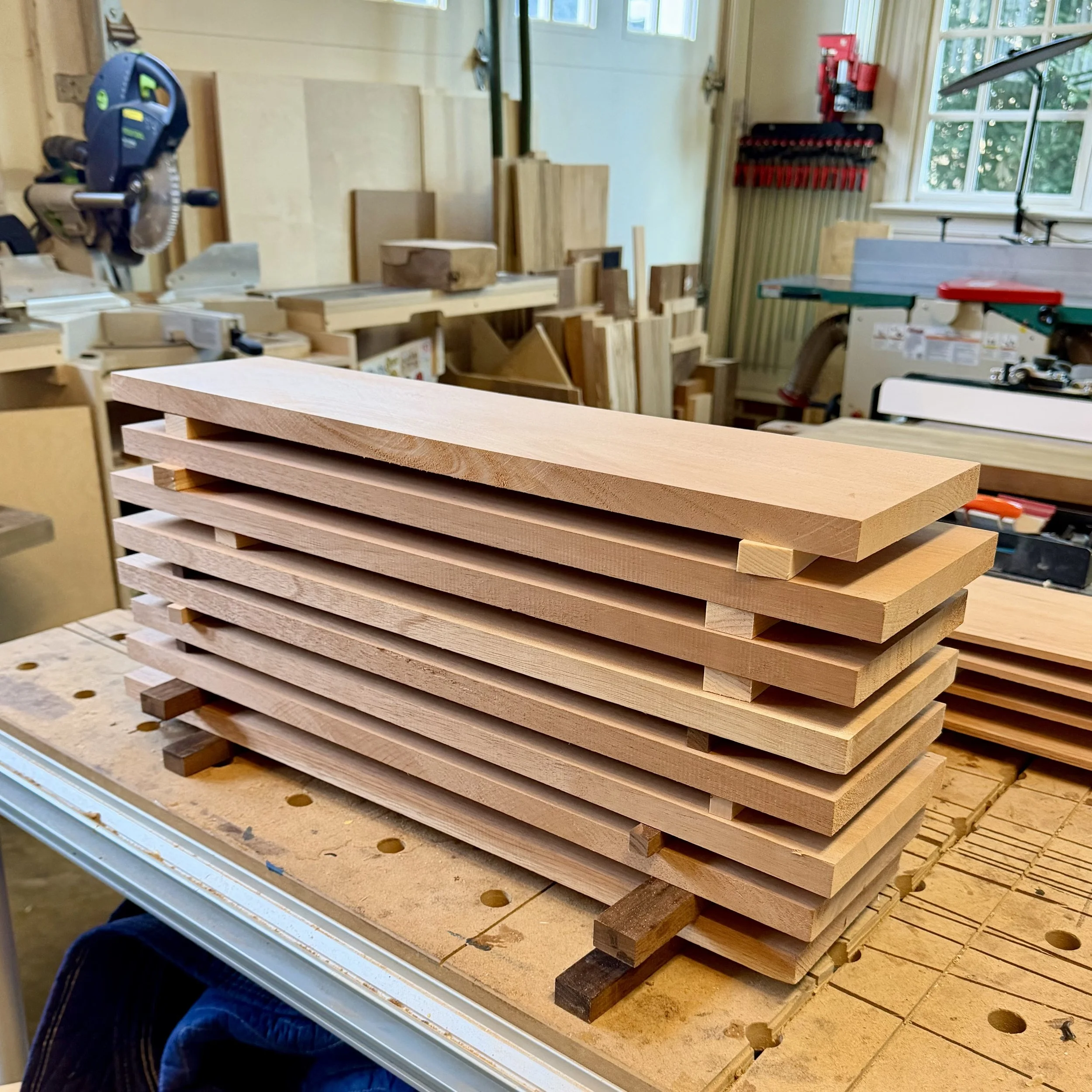 Spanish Cedar milled and stickered