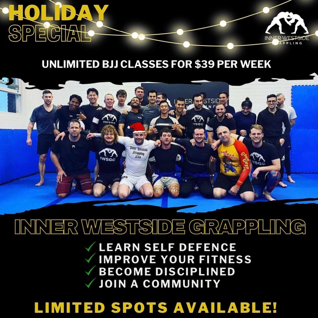 Sign up now and join the BJJ family at Inner Westside Grappling Club!