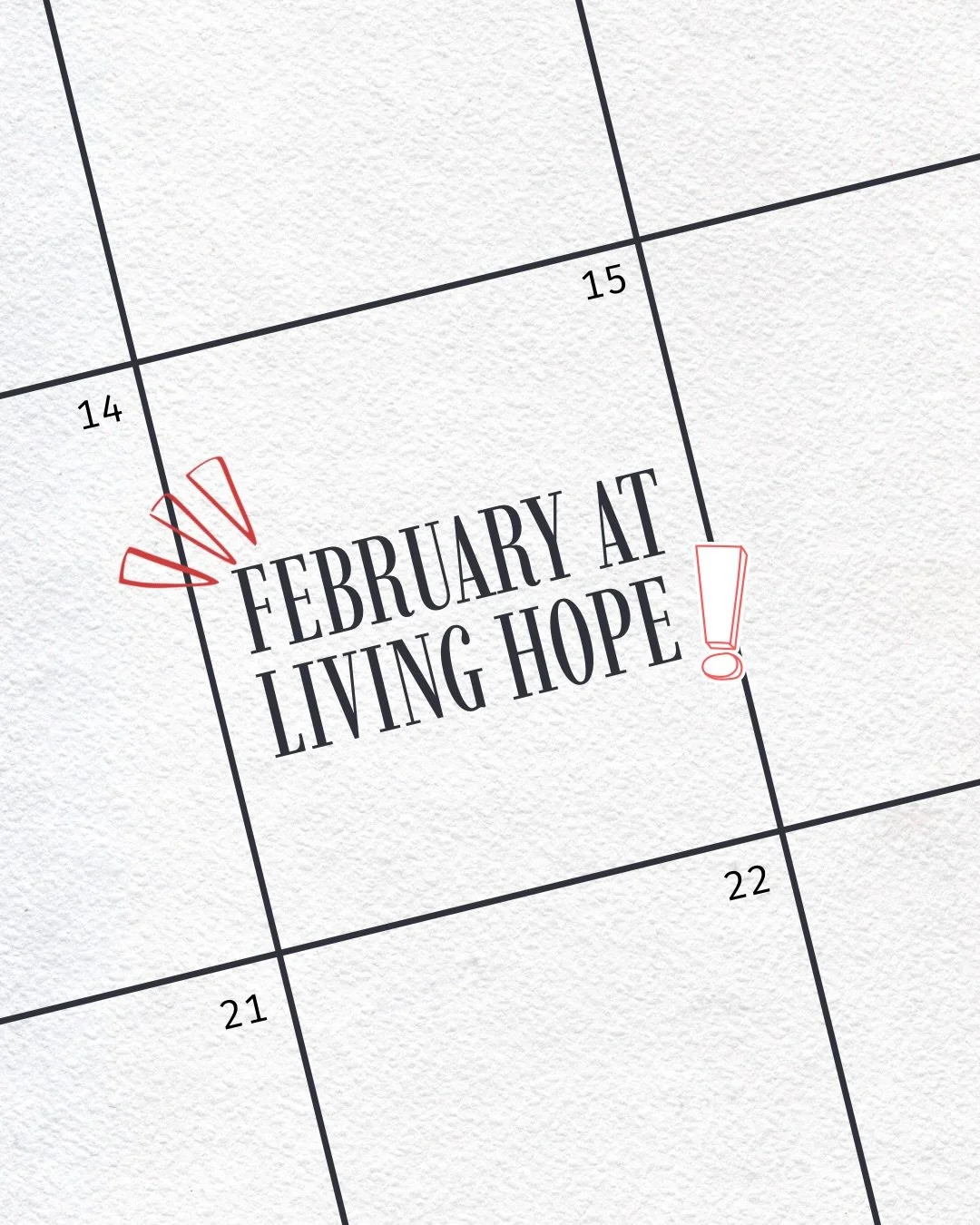 Here&rsquo;s everything you need to know for the month of February! 👏🏼📆