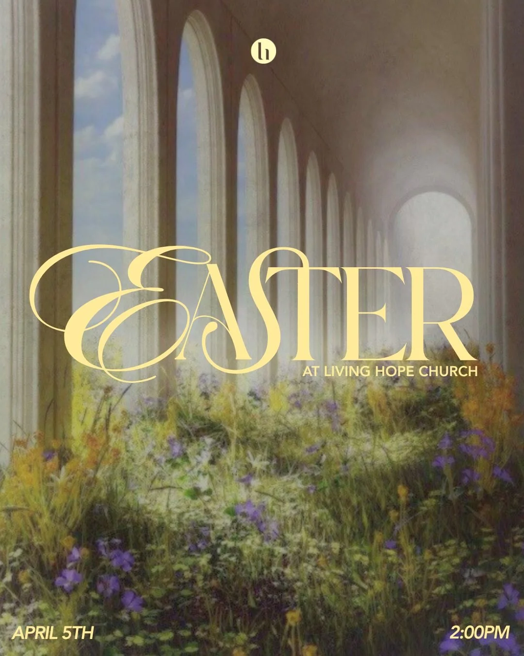 EASTER AT LIVING HOPE 💛

GOOD FRIDAY &mdash; 3 APRIL
Join us at 8:30pm for a meaningful evening of remembrance, worship, and communion as we reflect on the sacrifice of Jesus. 🕊️

EASTER SUNDAY &mdash; 5 APRIL
Join us at 2:00pm as we celebrate our 