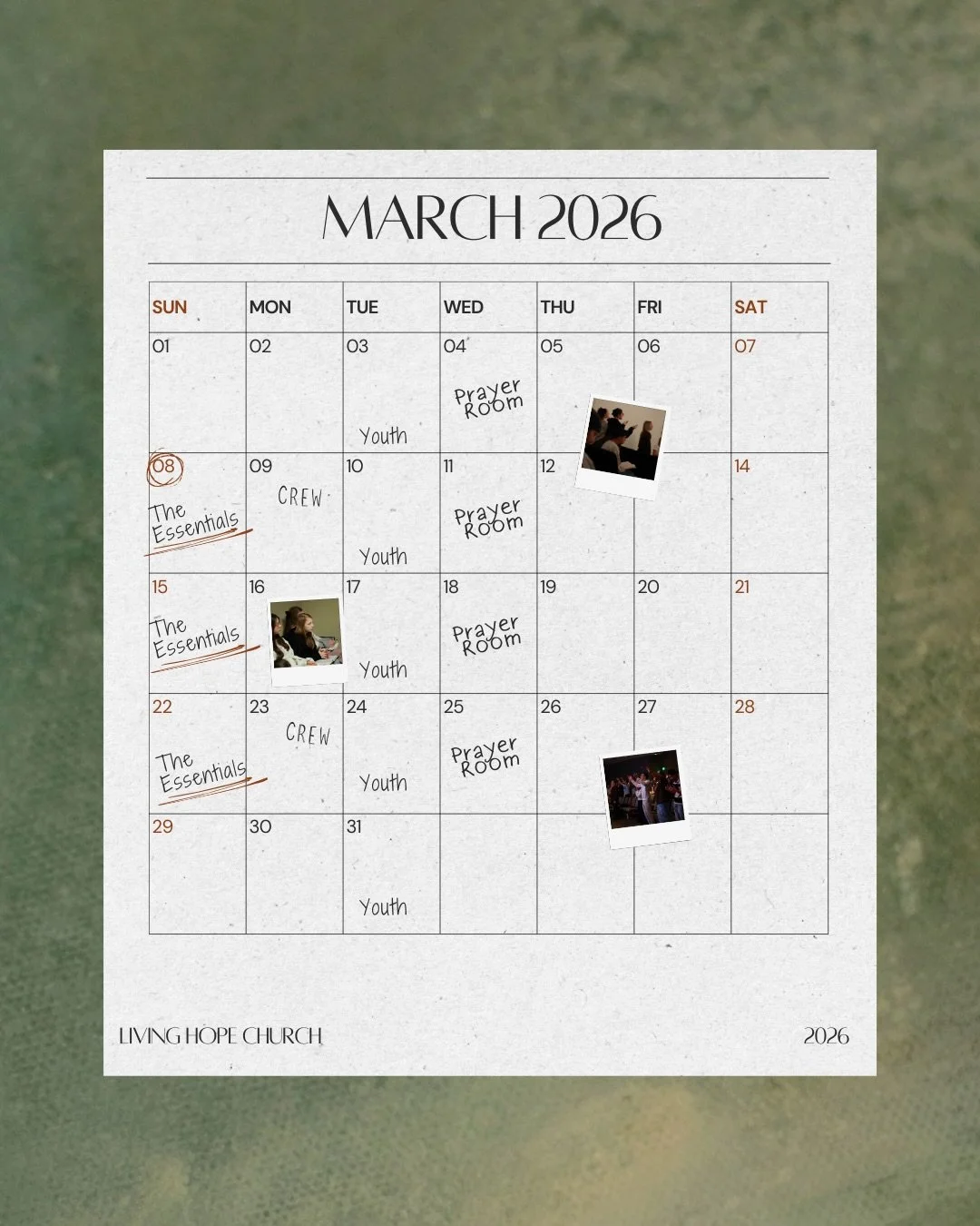 Mark your calendar because here&rsquo;s everything you need to know for the month of March! 📆

And upcoming events that you don&rsquo;t wanna miss! 👏