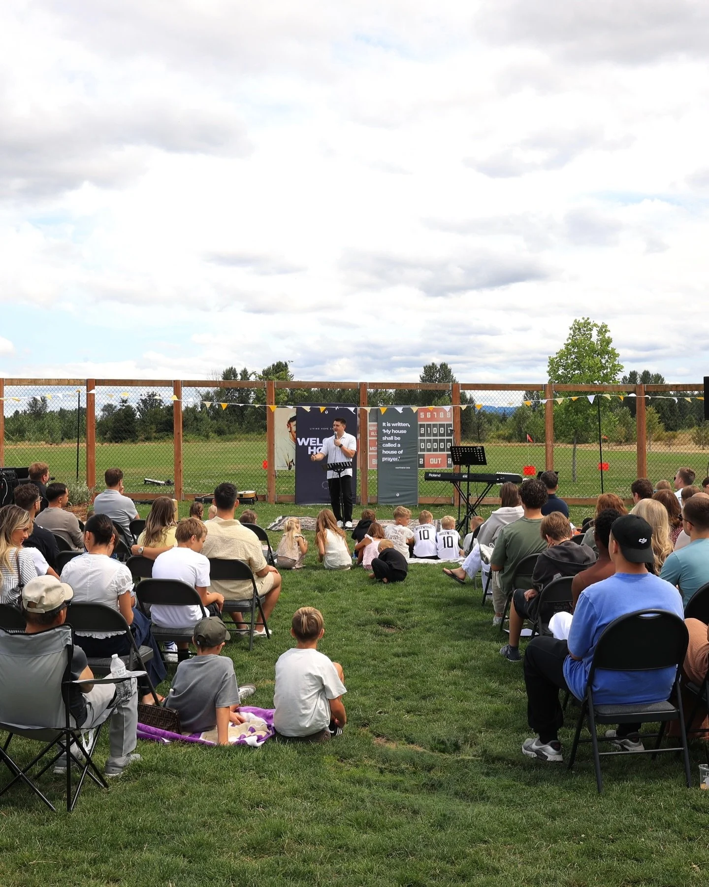 Church looked a little different yesterday&hellip; and we loved it!☀️🫶🏼