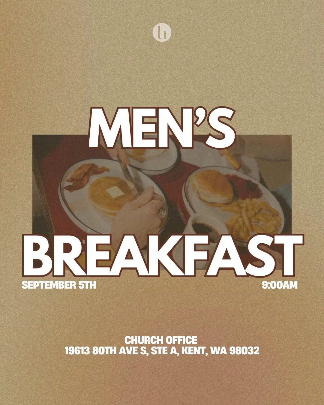 Men, mark your calendars! 🥞☕️
Join us September 5th for Men&rsquo;s Breakfast &mdash; a morning of good food, great community, and growing in our faith together.

Bring a friend and we&rsquo;ll see you there!