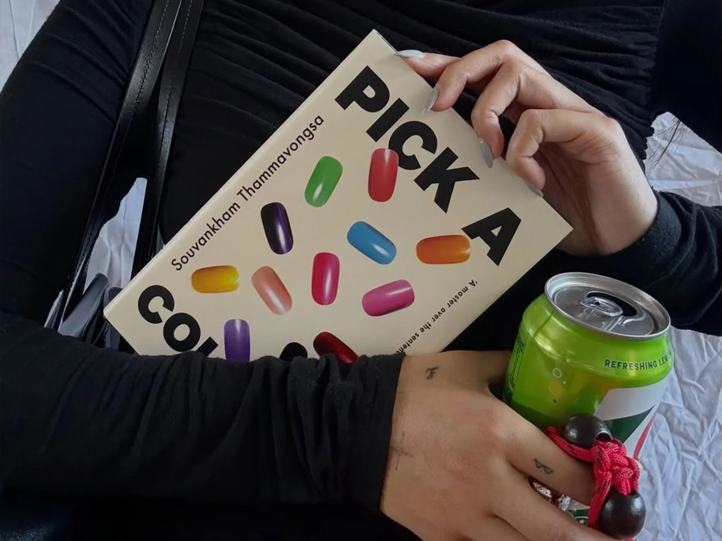 Rachel Soo Thow holding a book