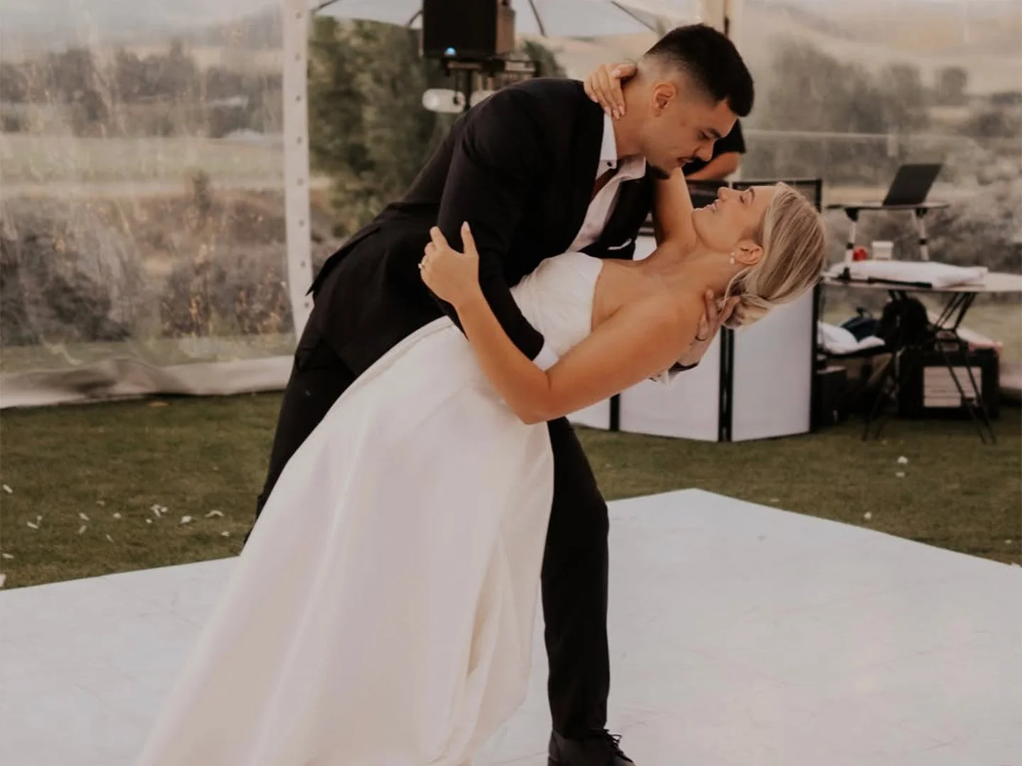 Eve and Ngane Punivai at their wedding