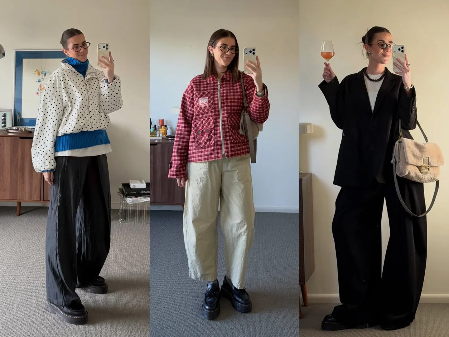 Molly Cochrane in 3 different themed outfits fashion