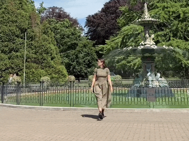 Molly Cochrane walking for New Zealand Fashion Week