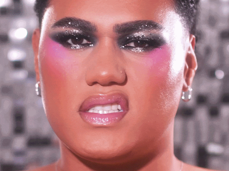 Kylee De Thier wearing all his different makeup looks and professional videography
