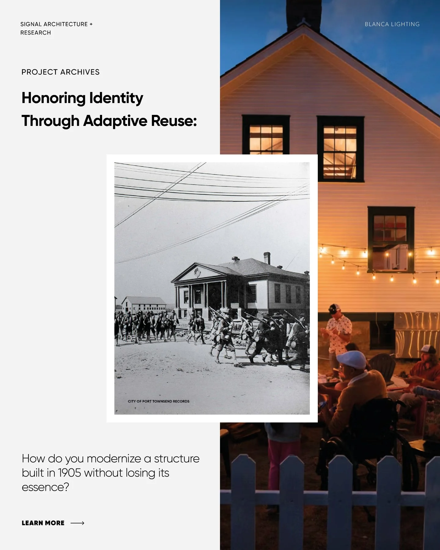 FROM THE ARCHIVES: Fort Worden Building 305

Completed in 2021 and now a thriving arts and education hub, Building 305 transitioned from a forgotten storage facility. The renovation, alongside @signal_arch was, driven by a deep exploration of space a