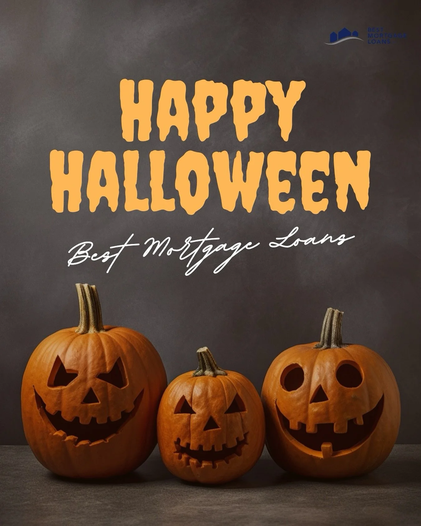 Happy Halloween Everyone! Stay safe with your family and friends tonight🎃👻

#BestMortagageLoans #HappyHalloween #FinanicalAssistance #BMLI #TalkToABroker