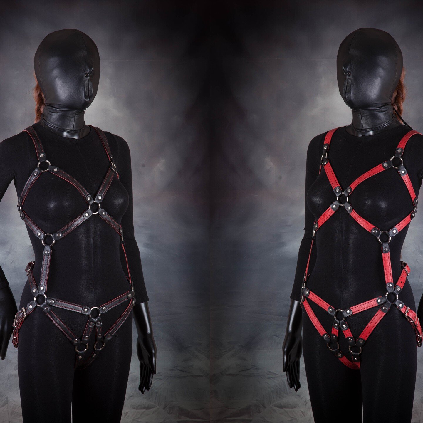 Don't be afraid to explore your wild side with our Nyx harness. The quality craftsmanship and attention to detail make it a must-have addition to any collection. #leatherlover #wildside #qualitycraftsmanship