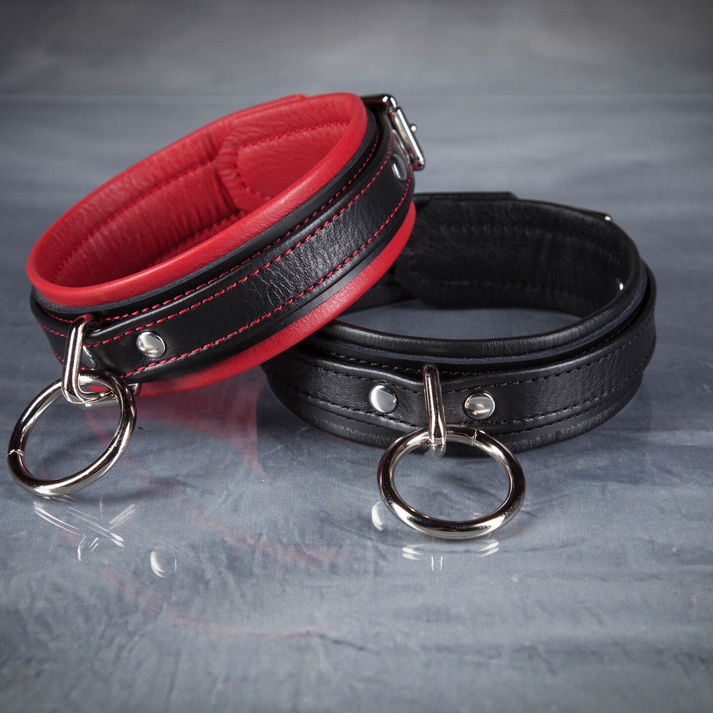 Dominate your partner with style with our premium handmade bondage collars. Perfect for any BDSM play or as a fashion accessory. #BitchesLoveLeather #BondageCollar #DominationPlay #FashionAccessories