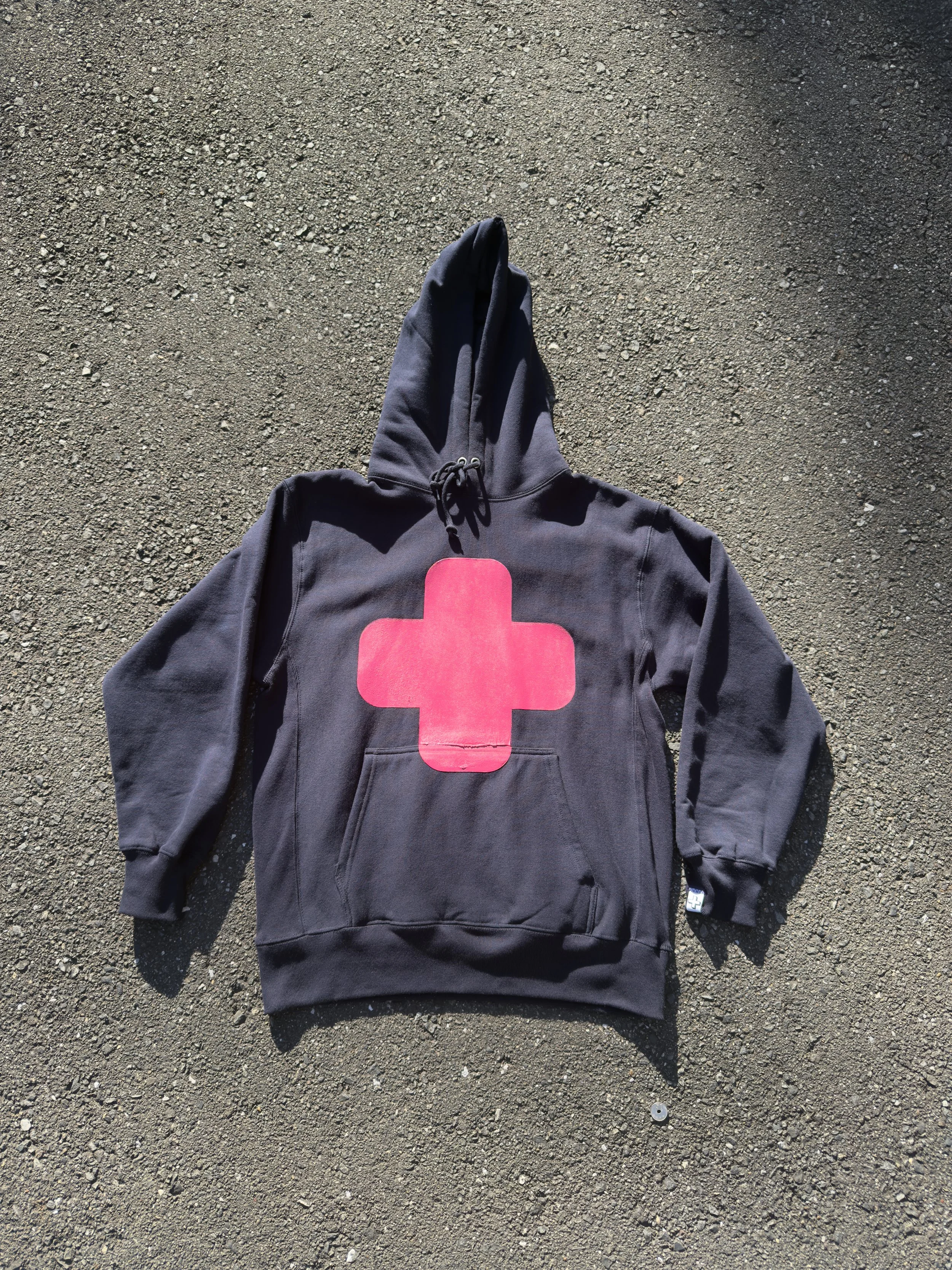 BIG PLUS TEAM MEMBER HOODIE - NAVY/PINK