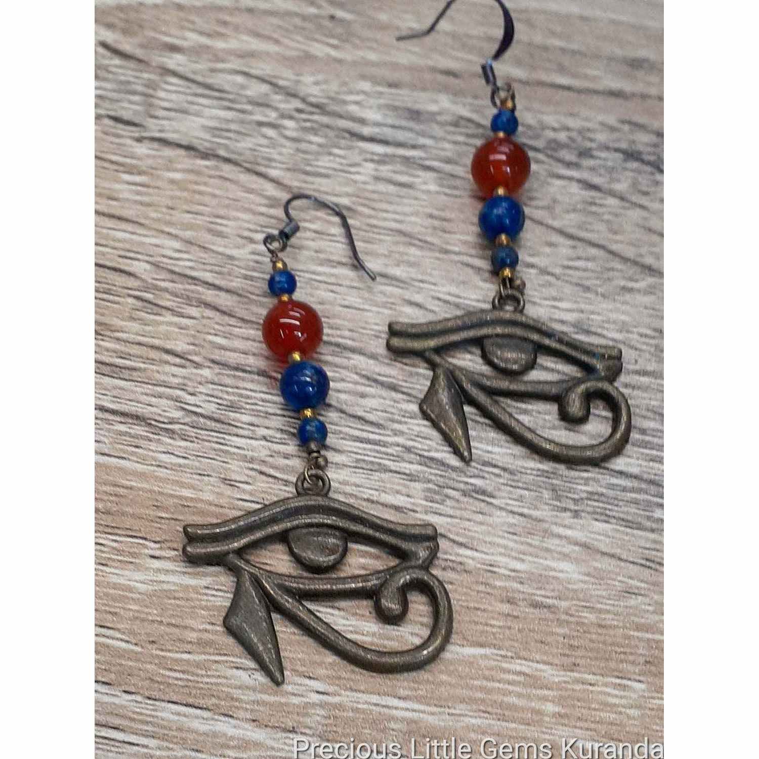 Lioness's Homage to Horus Earrings