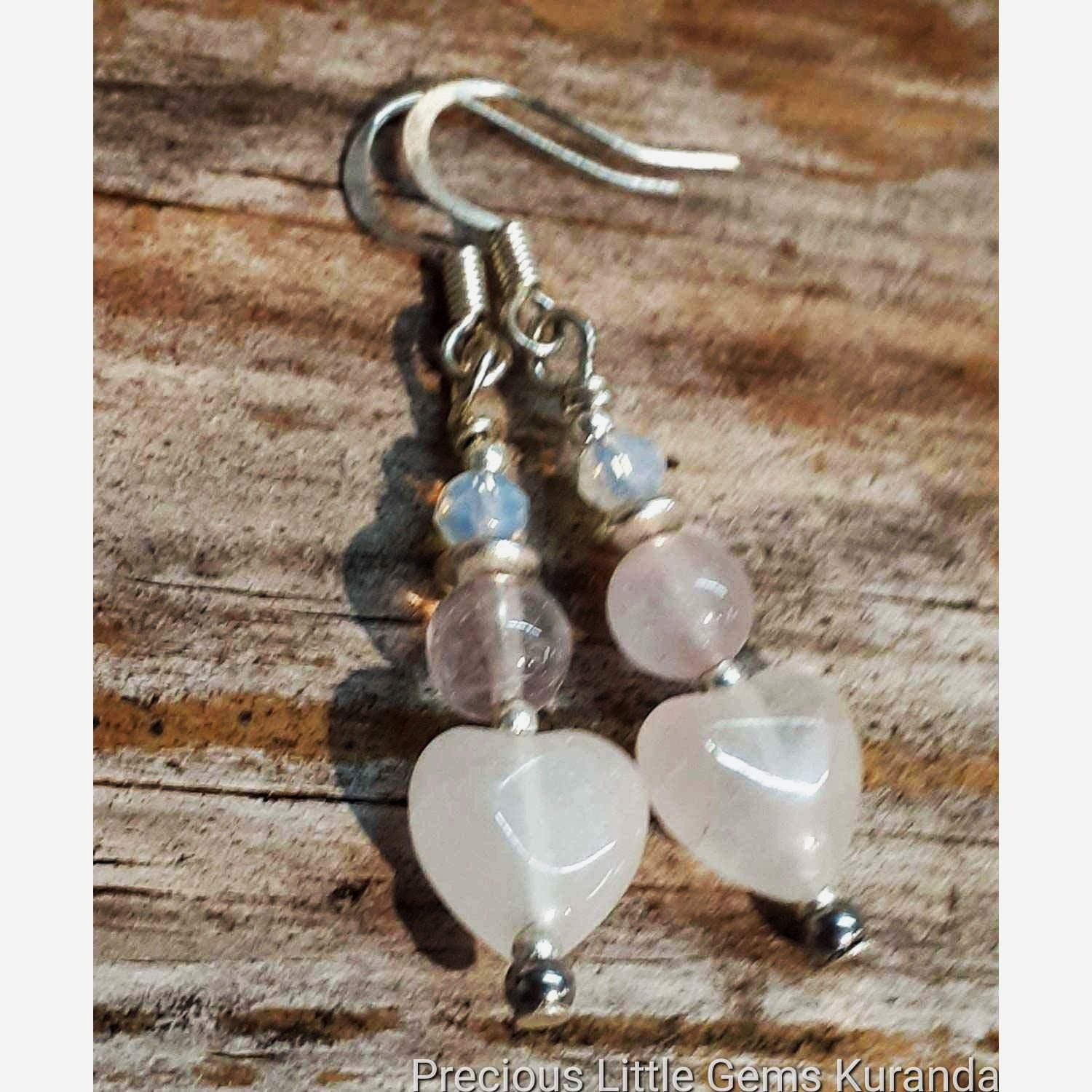 Rosy and Pearl's sweetheart Earrings