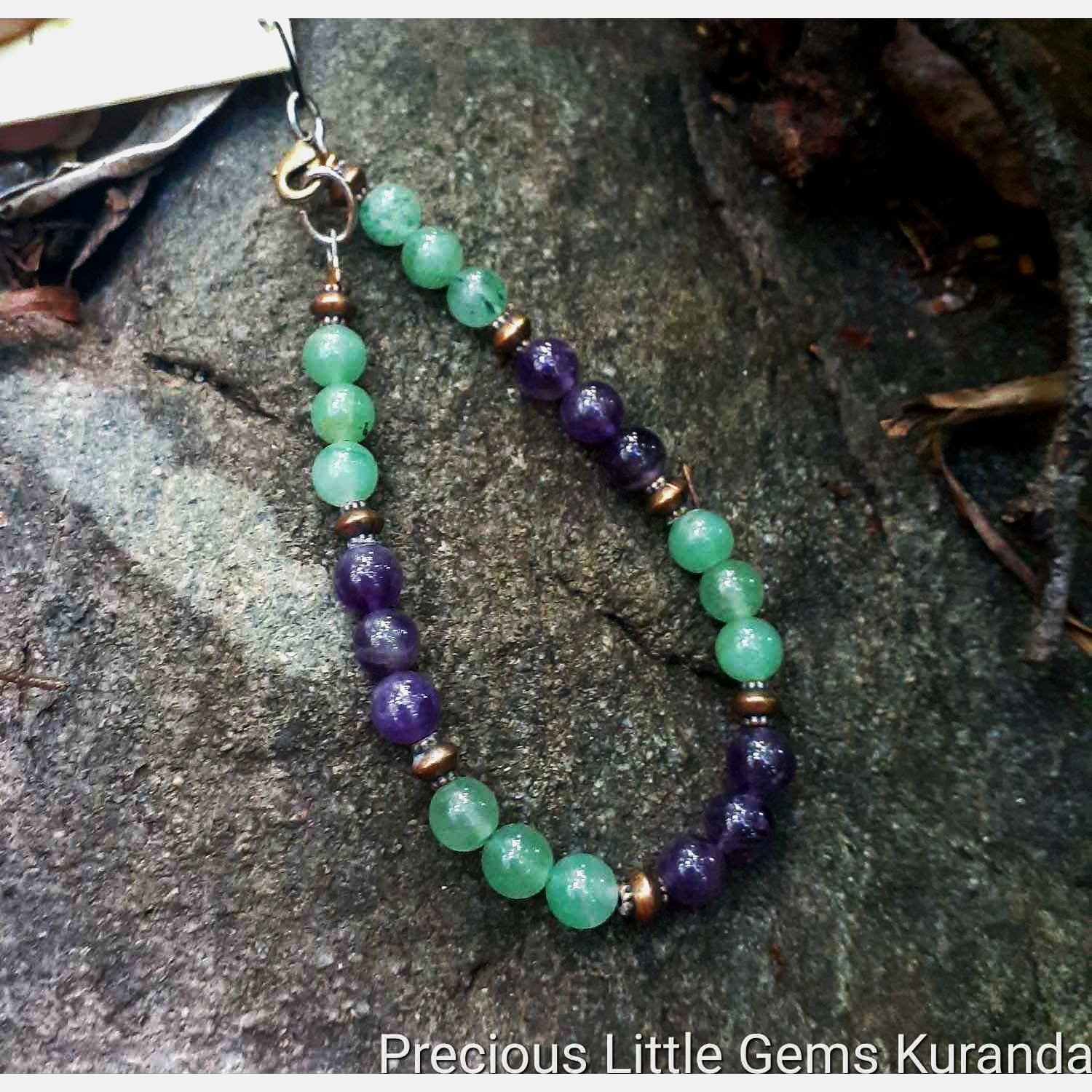 Aunty Sage's Bracelet Amethyst and Aventurine