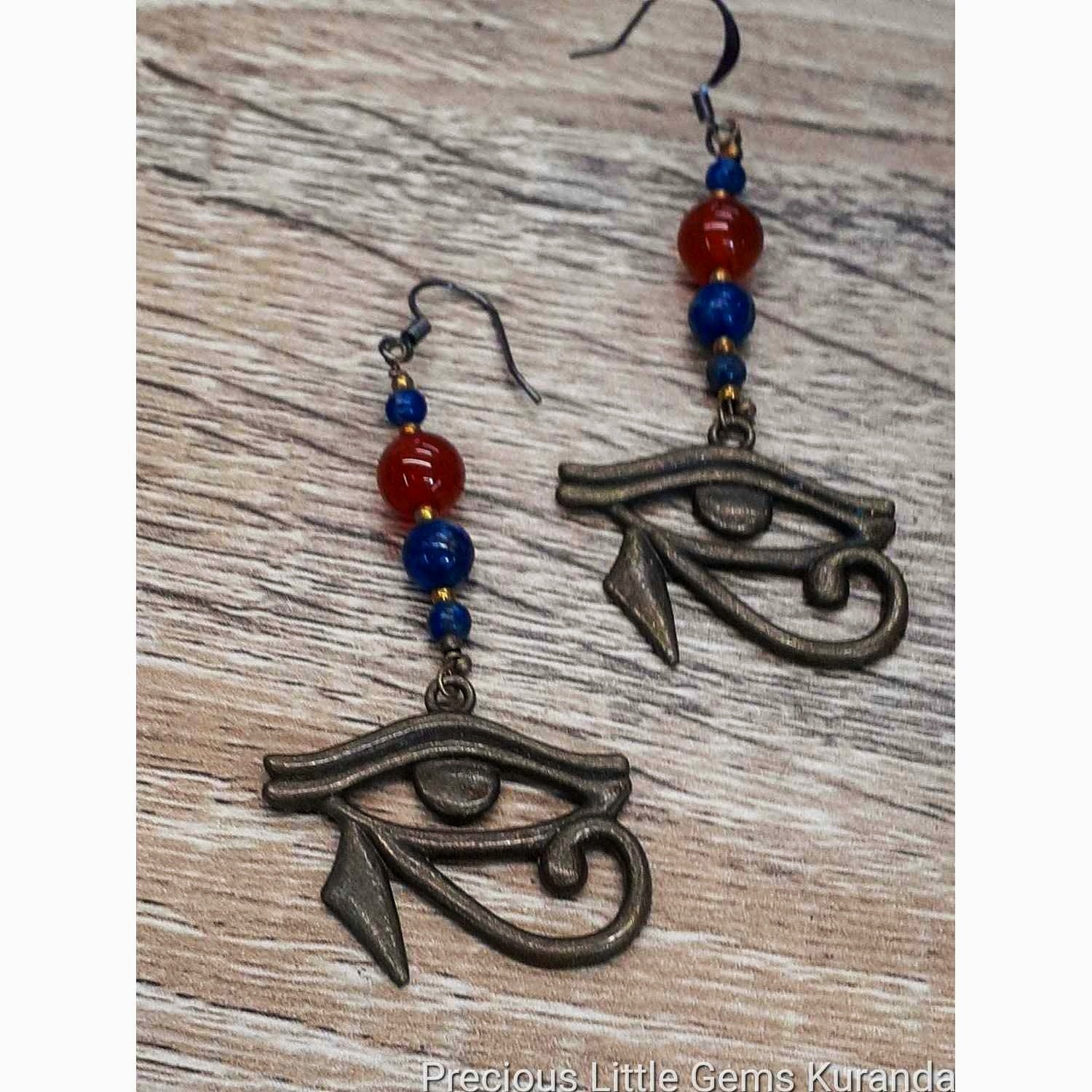 Lioness's Homage to Horus Earrings