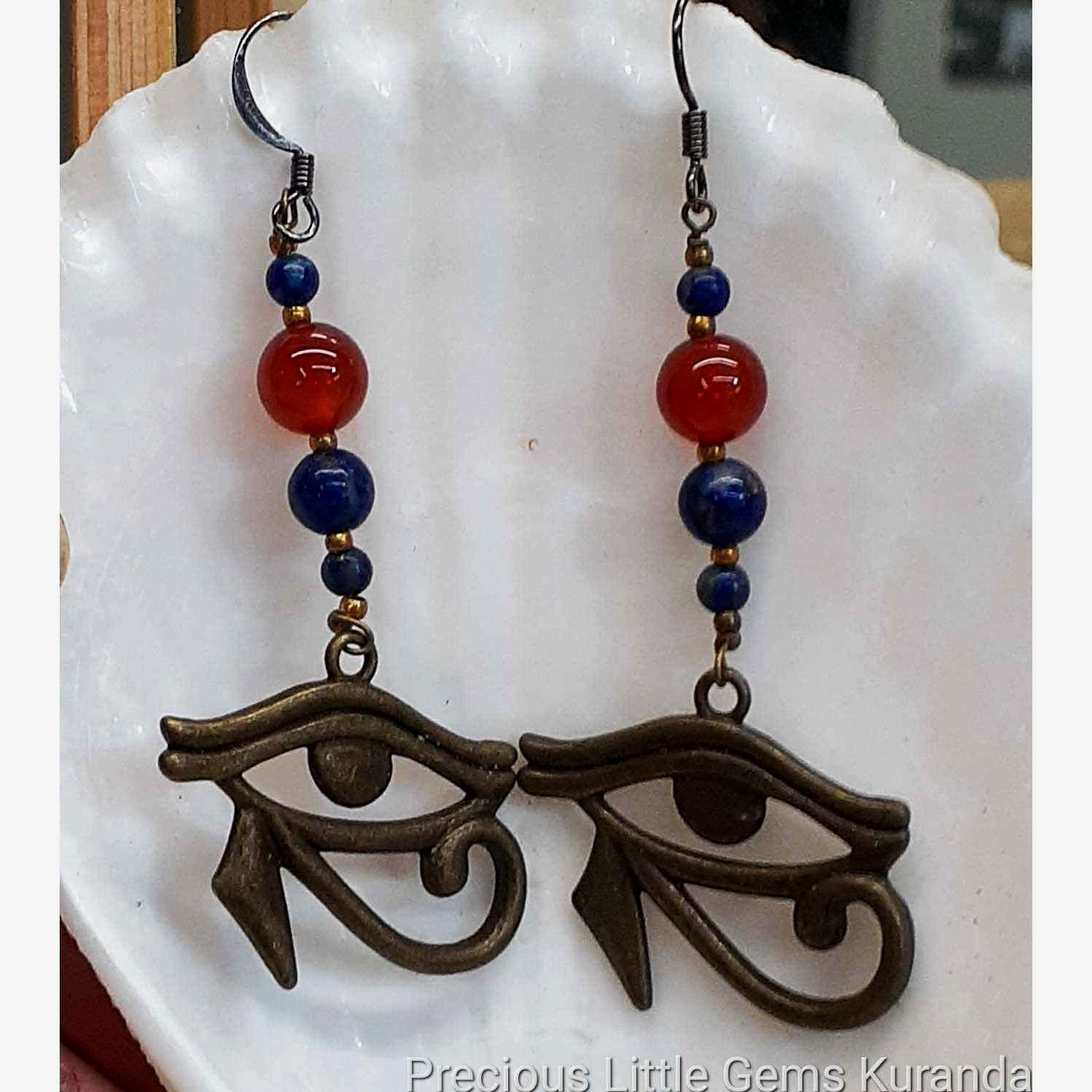 Lioness's Homage to Horus Earrings