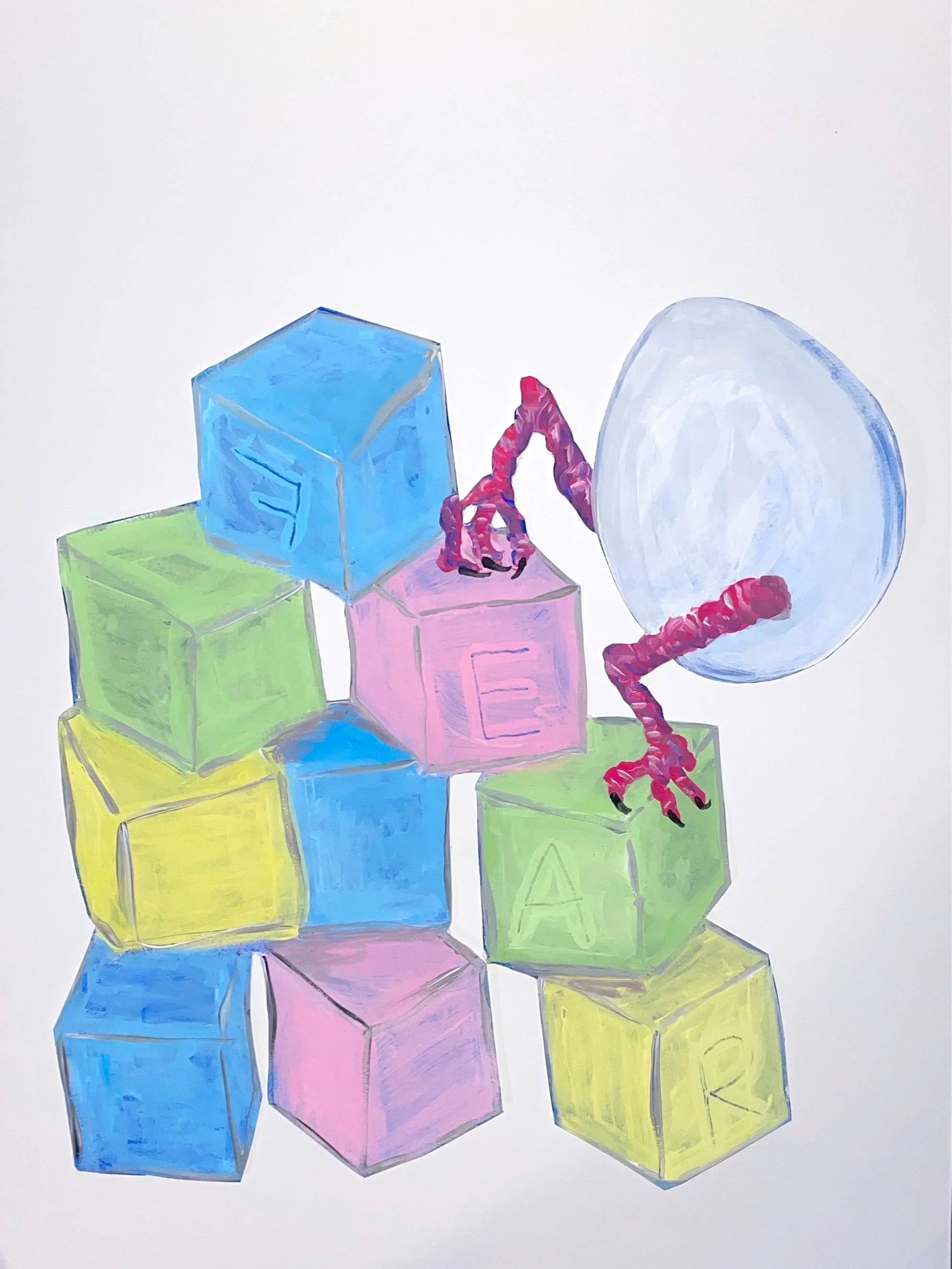 Precarious Eggs (Fear), 30x40, Edition of 100