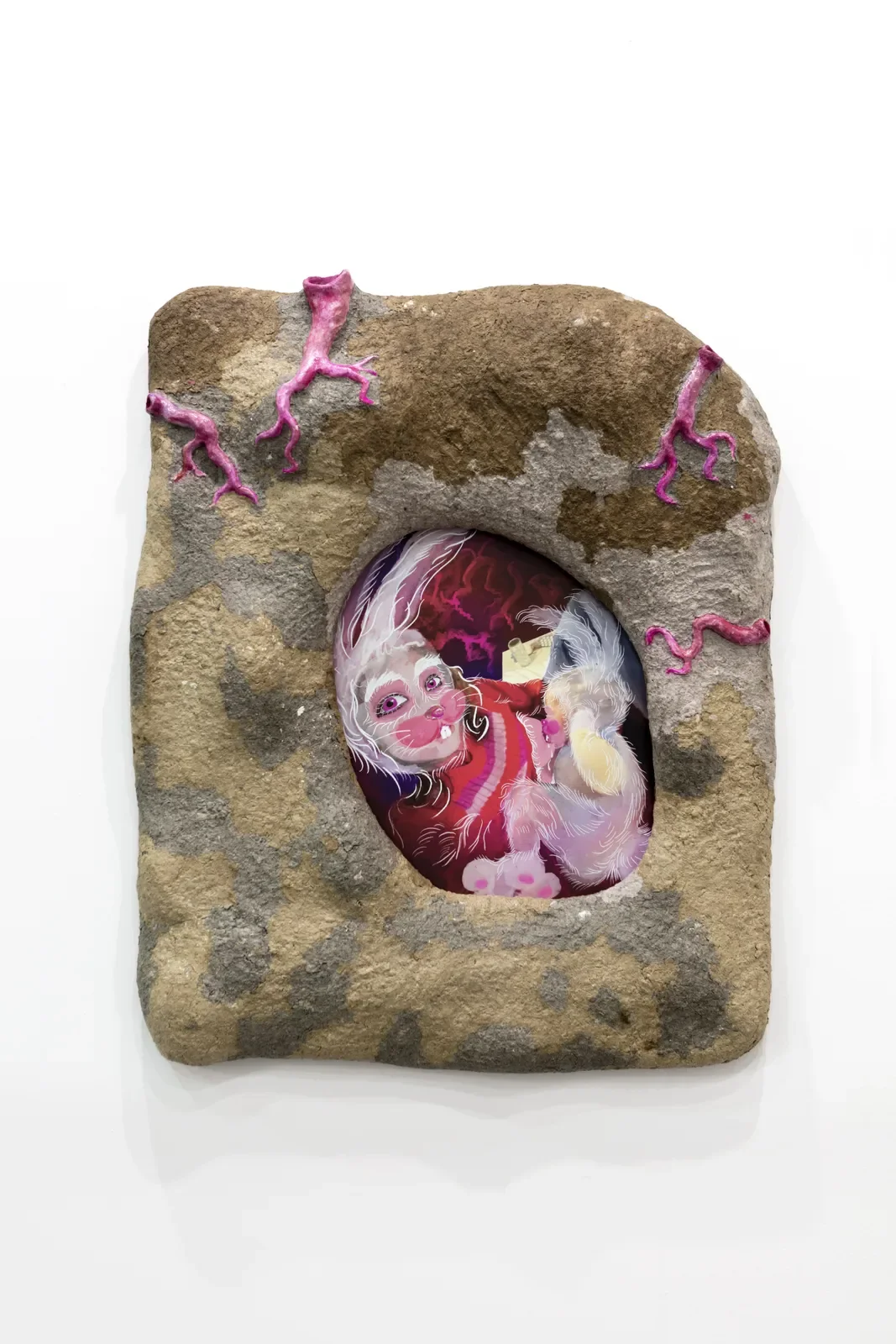 Uprooted at Artissima Artfair 2024, Rabbithole Series: Homebody (Roots), 80x100