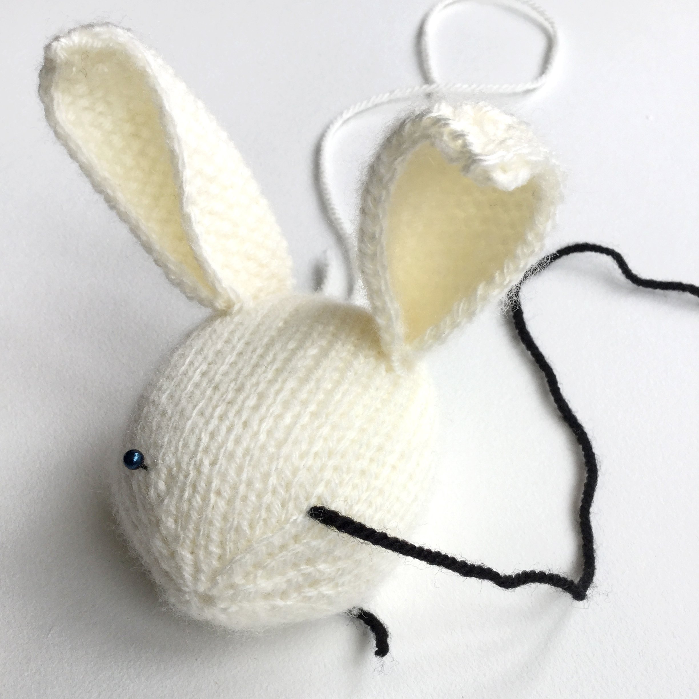 How to Sew Eyes to a Knitted Toy – Knitting by Post