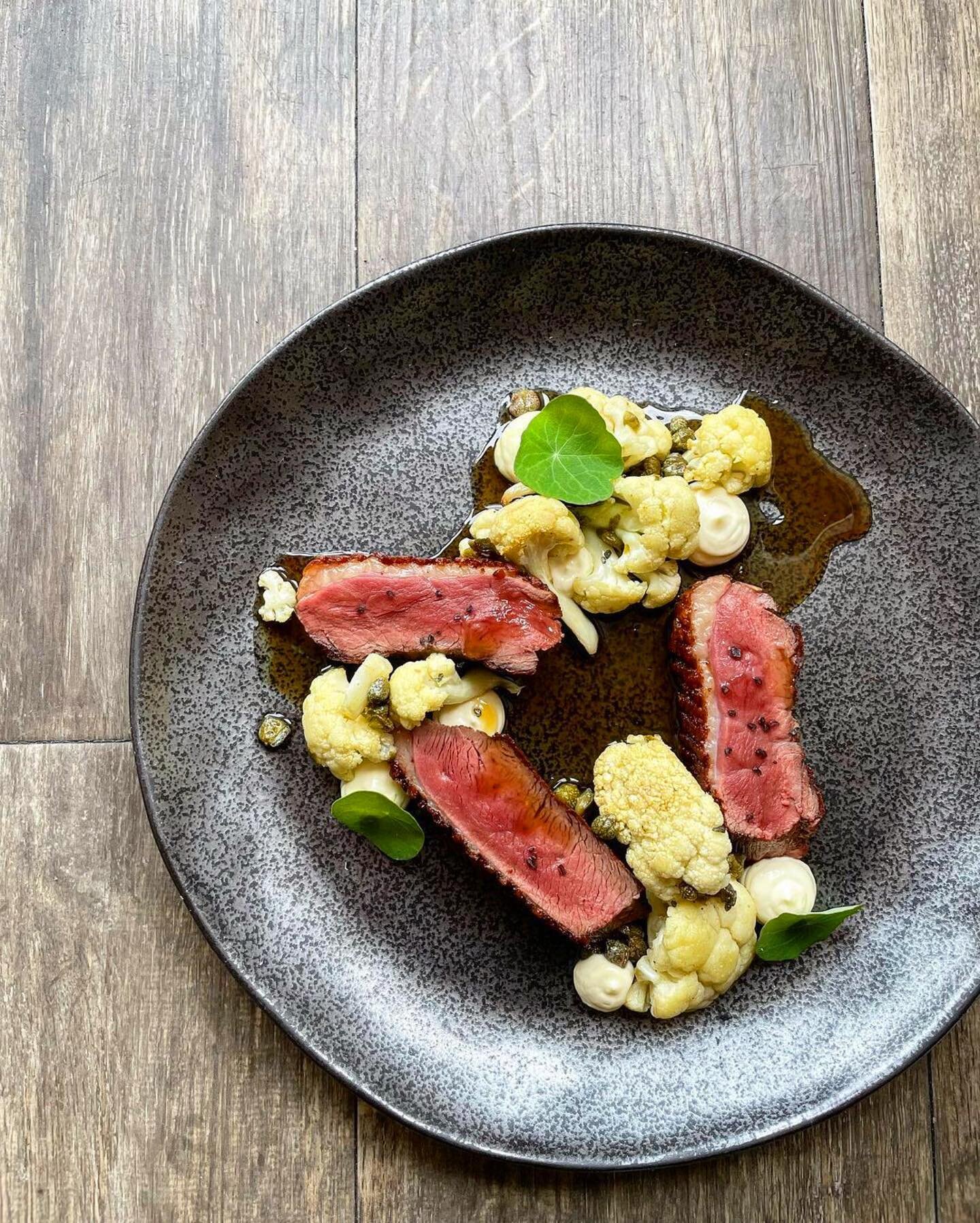 Beauty in the details. Hamlet &amp; Ghost does it best. 🍴

#Repost @lempka_gram
・・・
-Duck-

A new Duck set with no frills. La Belle Farm Duck Breast, some roasted cauliflower that&rsquo;s quickly saut&eacute;ed with capers in brown butter, a lemon a
