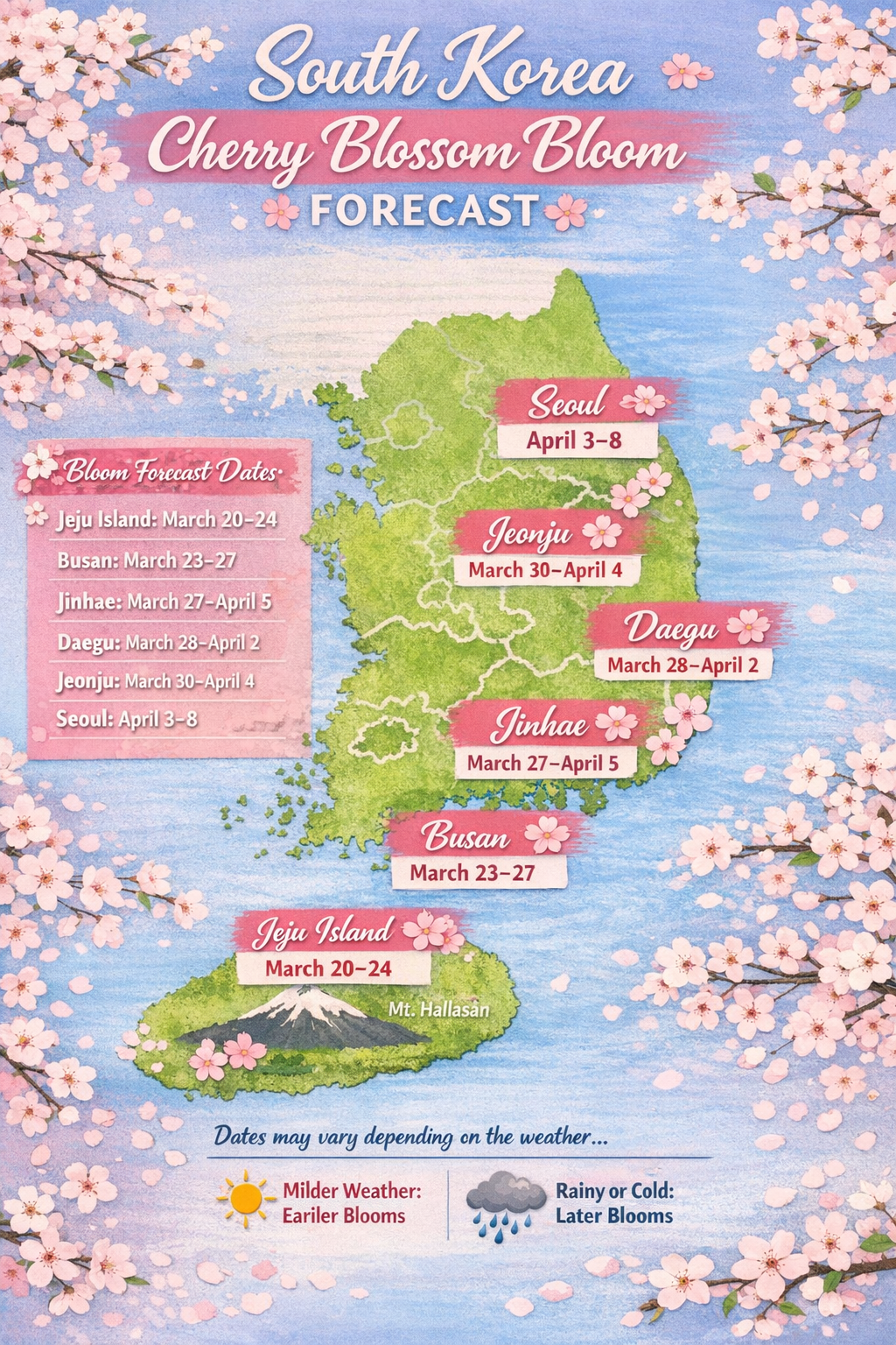 Cherry blossom bloom forecast in South Korea.png