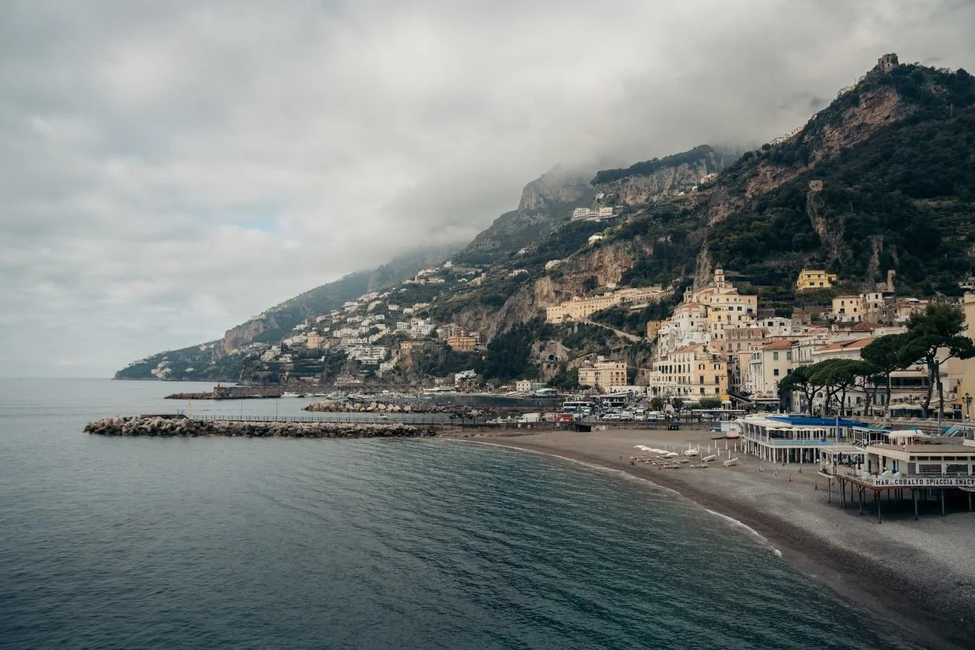 I flew into Naples just to get a glimpse of Amalfi in the off season, and that was definitely a great choice. I only spent half a day since I&rsquo;ll be returning in May with @rachelcarterimages . I started in the super small town of Atrani, watchin
