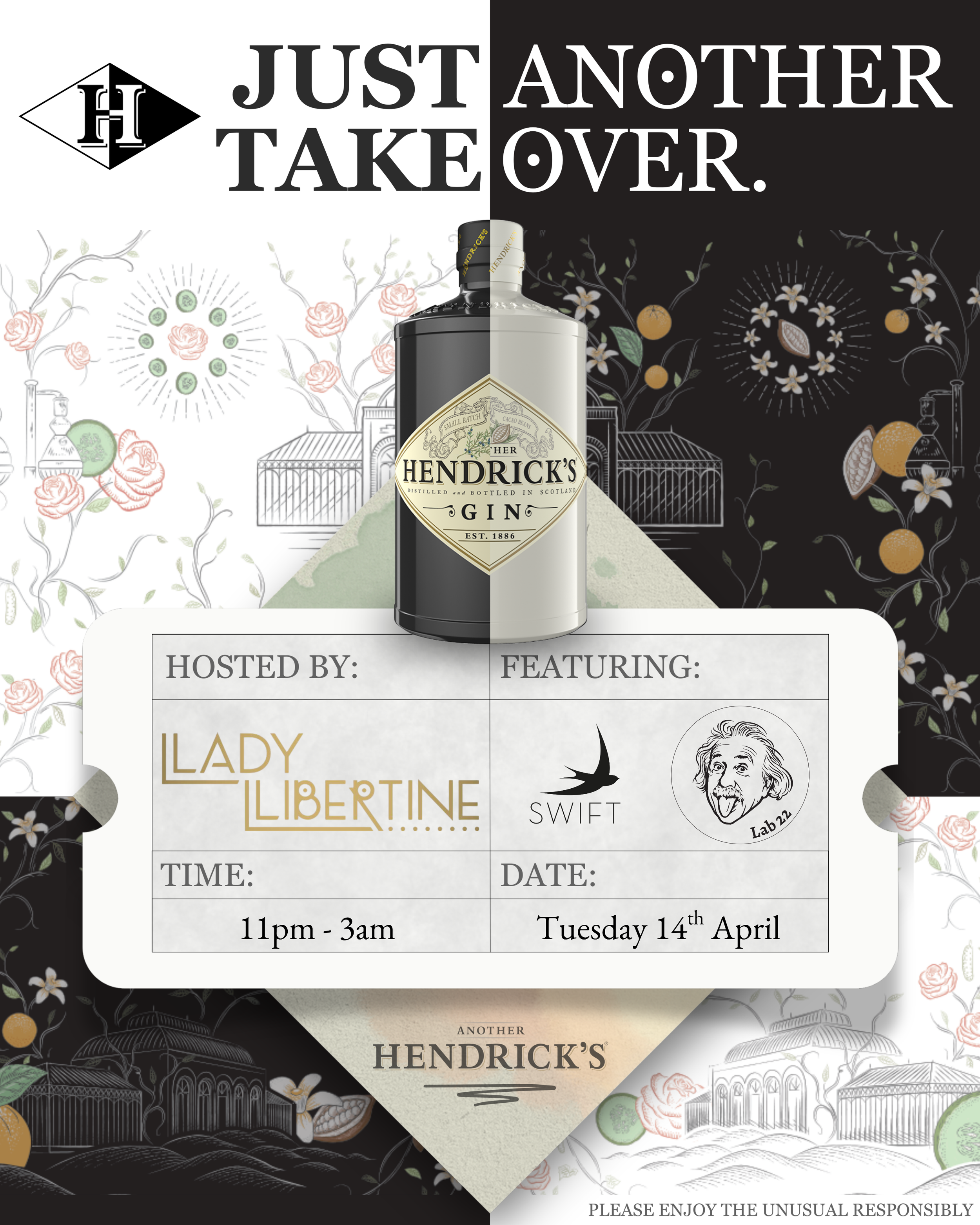 Just Another Hendrick's Takeover — Edinburgh Bar Show