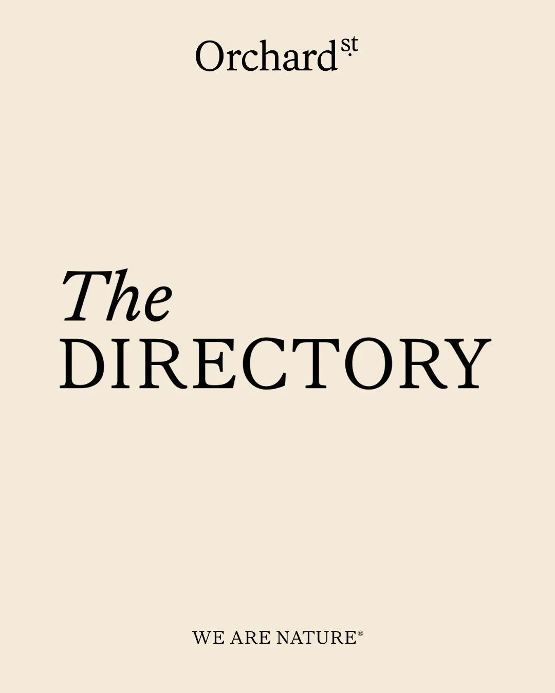 Honoured to be part of the incredible Orchard St Directory 🤍🤍🤍 @orchardstlove