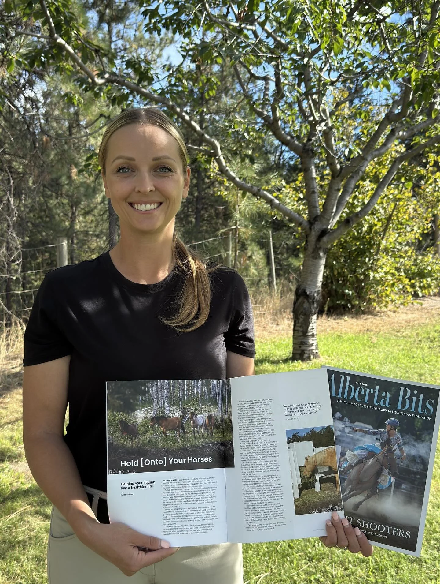 We sat down with the writers of @alberta_equestrian Alberta Bits magazine to chat about horse wellness, slow feeders and our original inspiration for the AutoFeed. 
“We would love for people to be able to shift their energy and the commitment