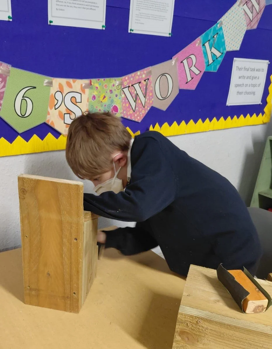 Bird Boxes Stage 3 - Sanding and readying the boxes for their final designs.

#birdboxes #carpentry #designtechnology #creative