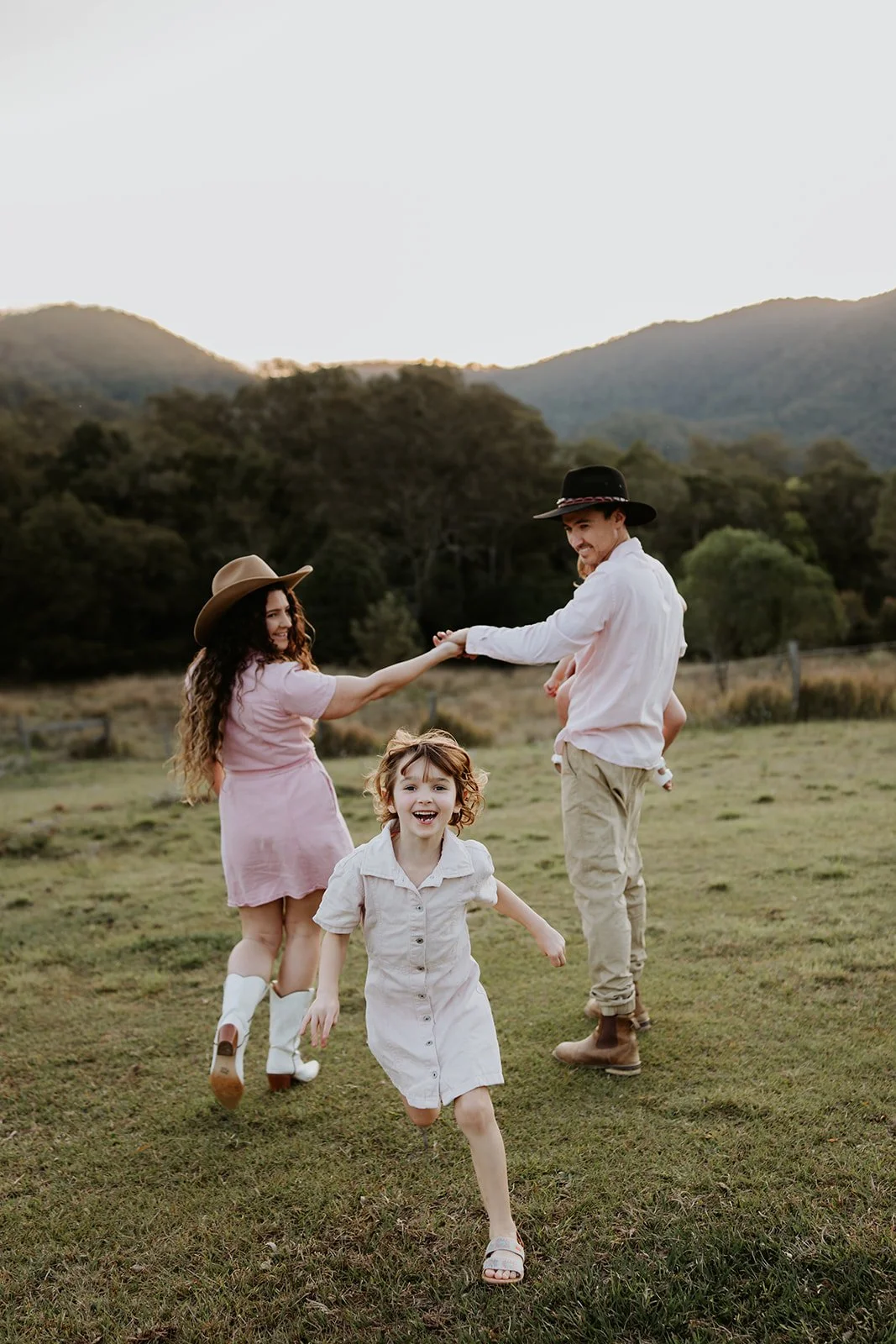 family photo at home in Brisbane